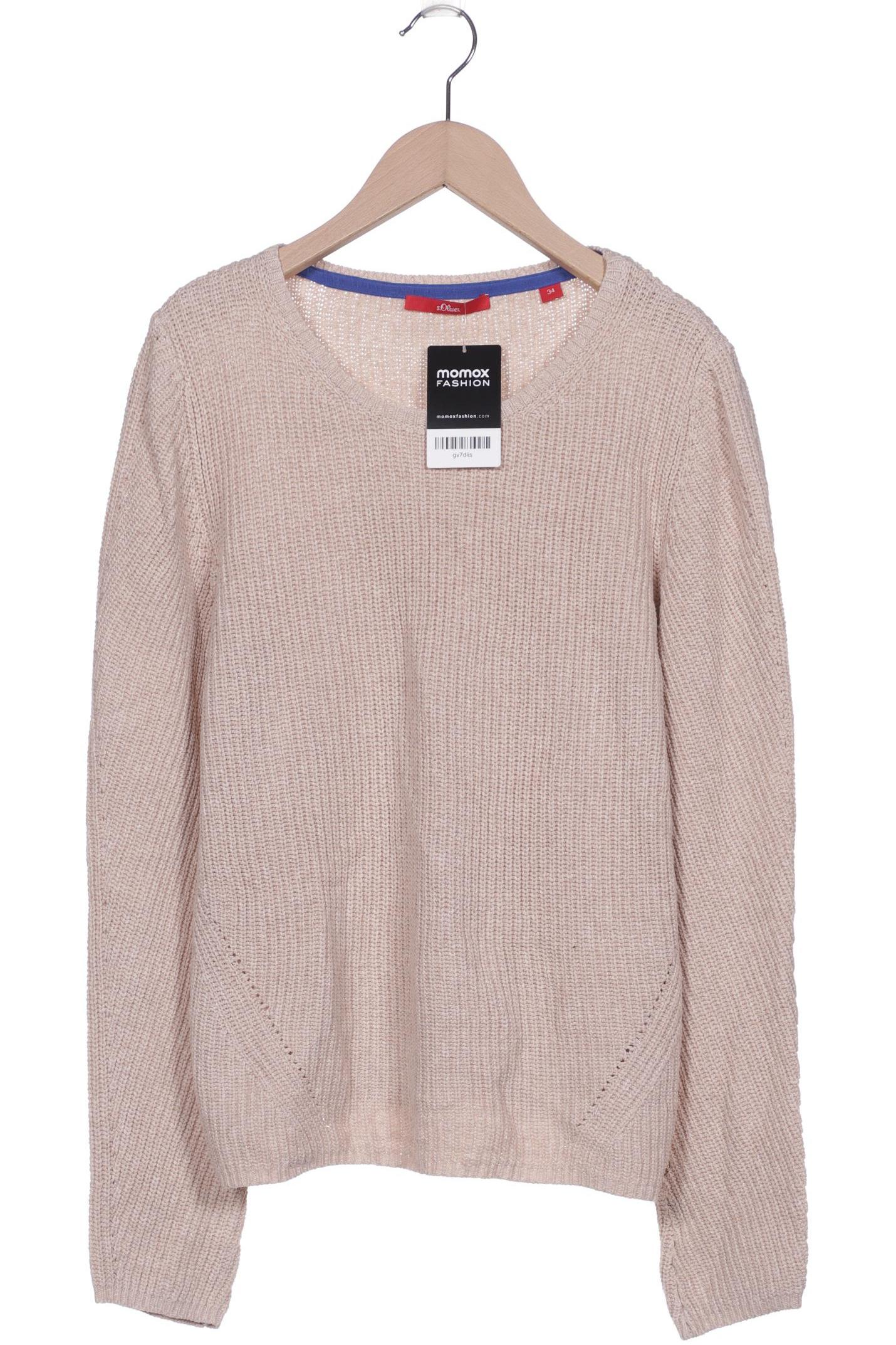 

s.Oliver Damen Pullover, beige, Gr. 34