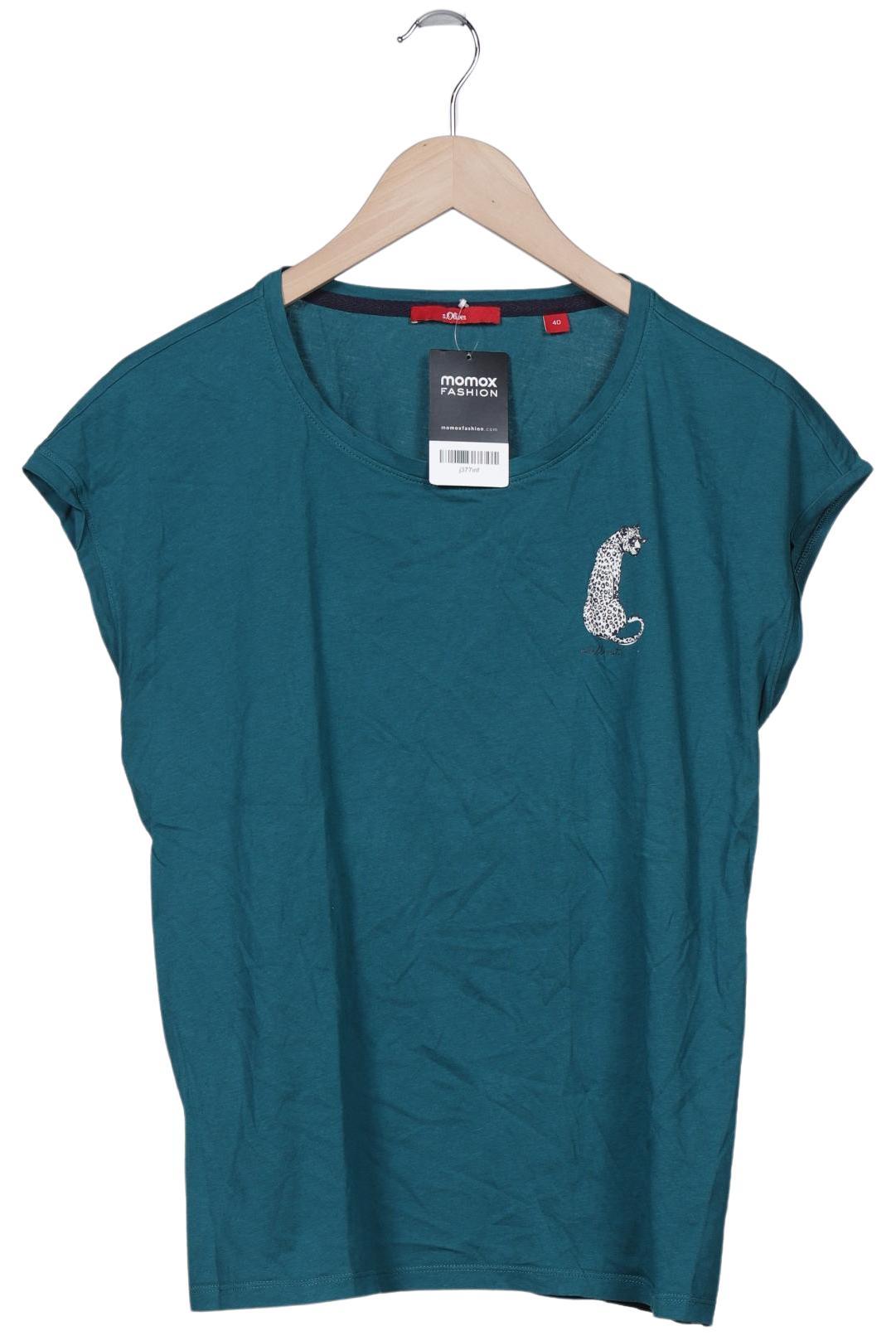 

s.Oliver Damen T-Shirt, türkis, Gr. 40