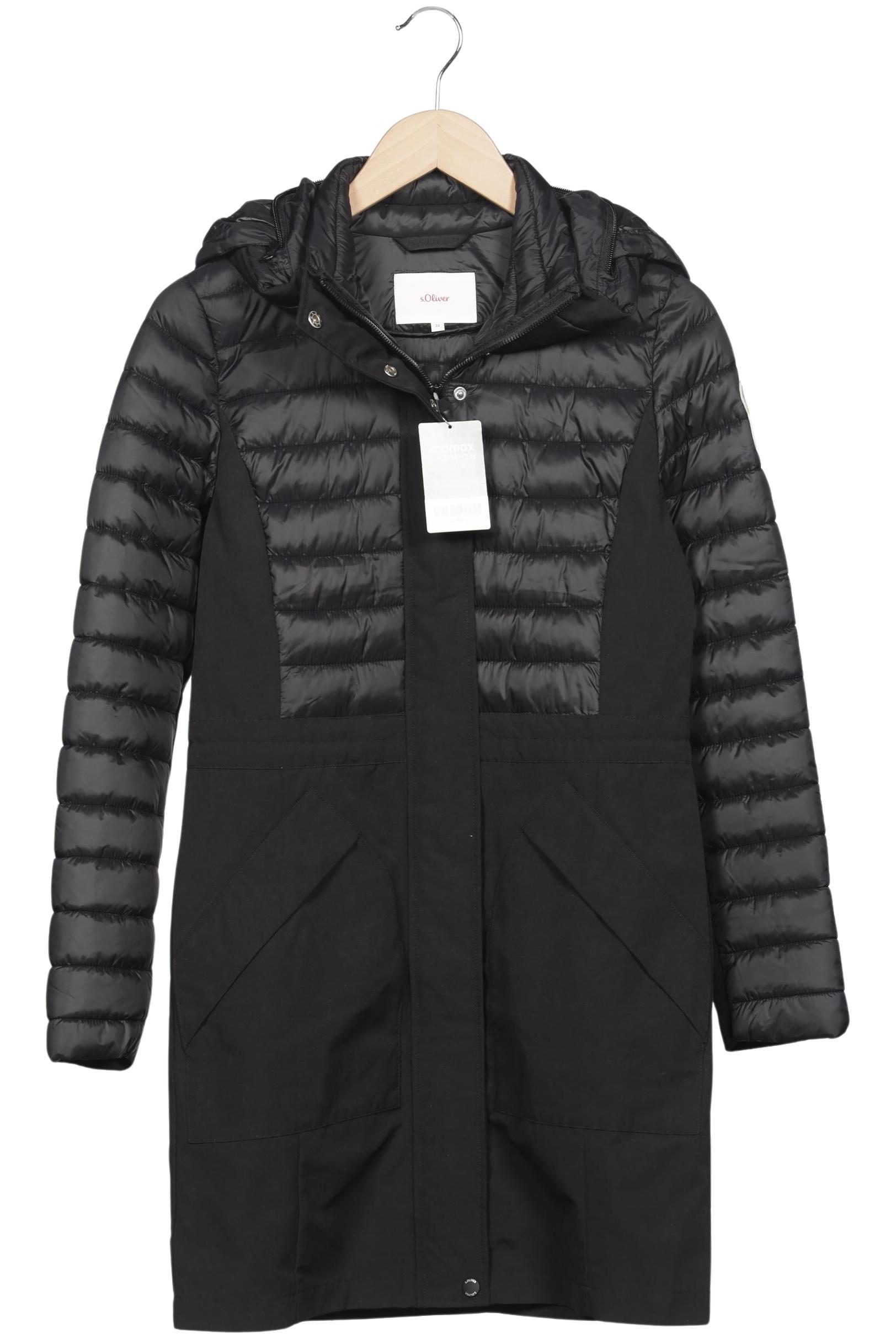 

s.Oliver Damen Mantel, schwarz, Gr. 32
