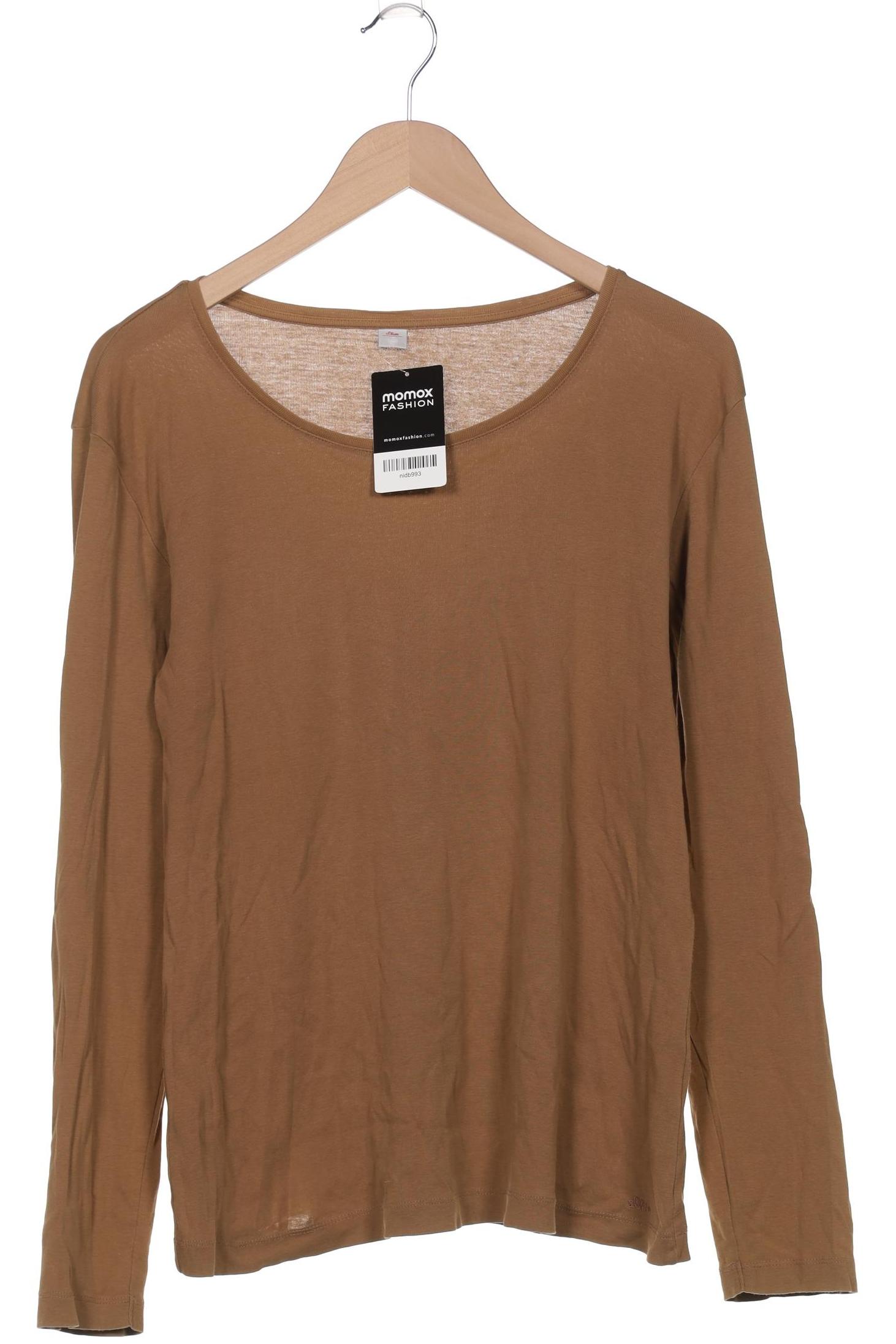 

s.Oliver Damen Langarmshirt, braun, Gr. 46