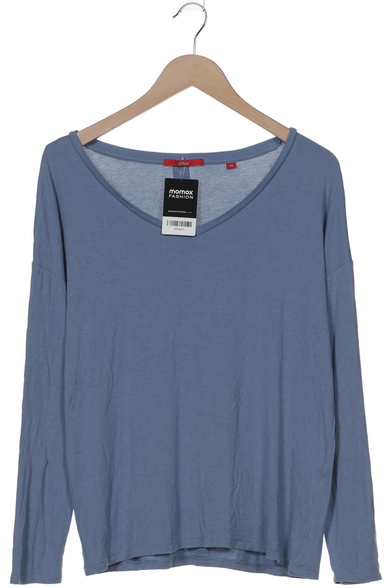 

s.Oliver Damen Langarmshirt, blau, Gr. 38