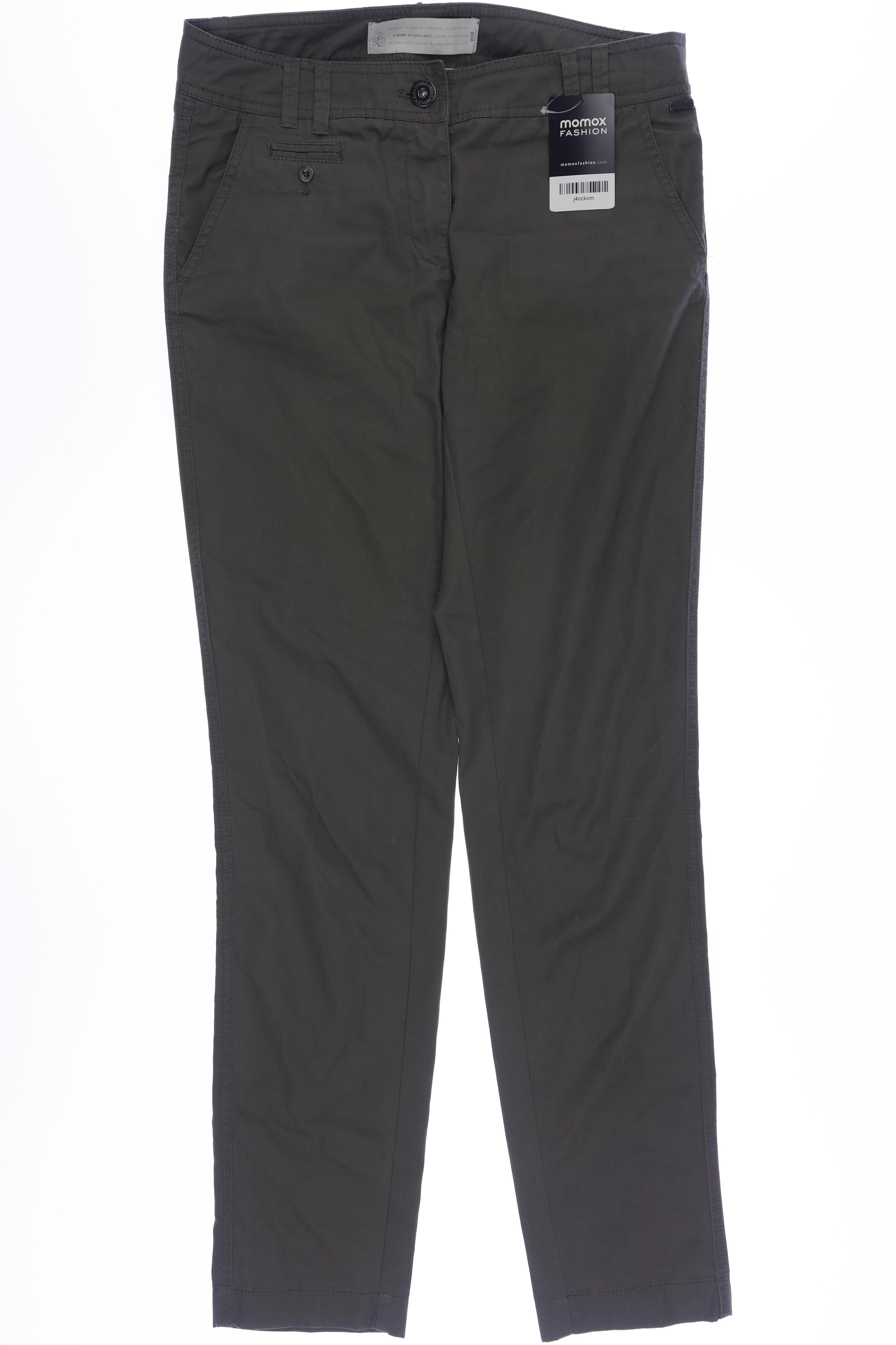 Thumbnail - s.Oliver Damen Stoffhose, grau, Gr. 34