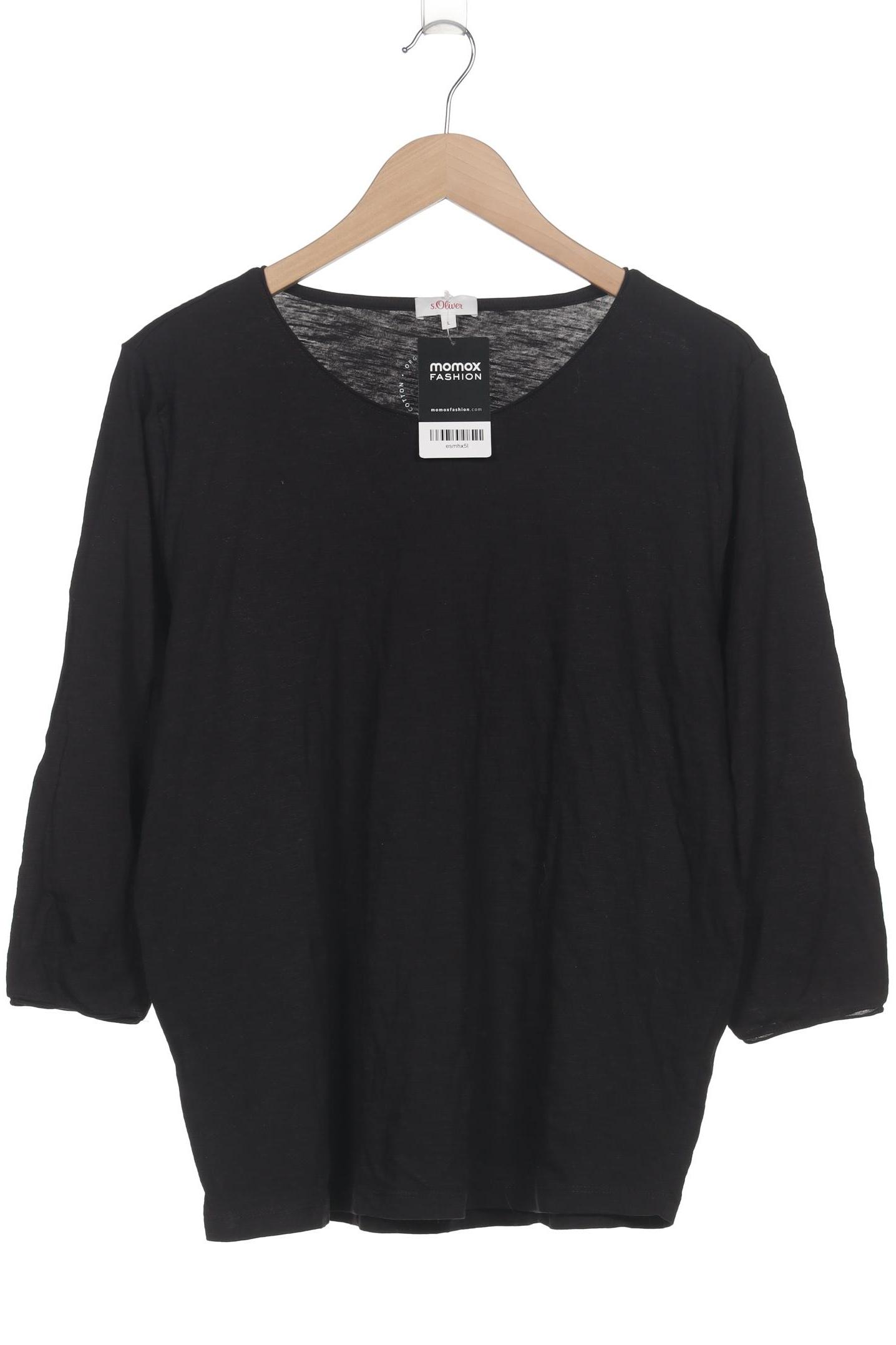 

s.Oliver Damen Langarmshirt, schwarz, Gr. 42