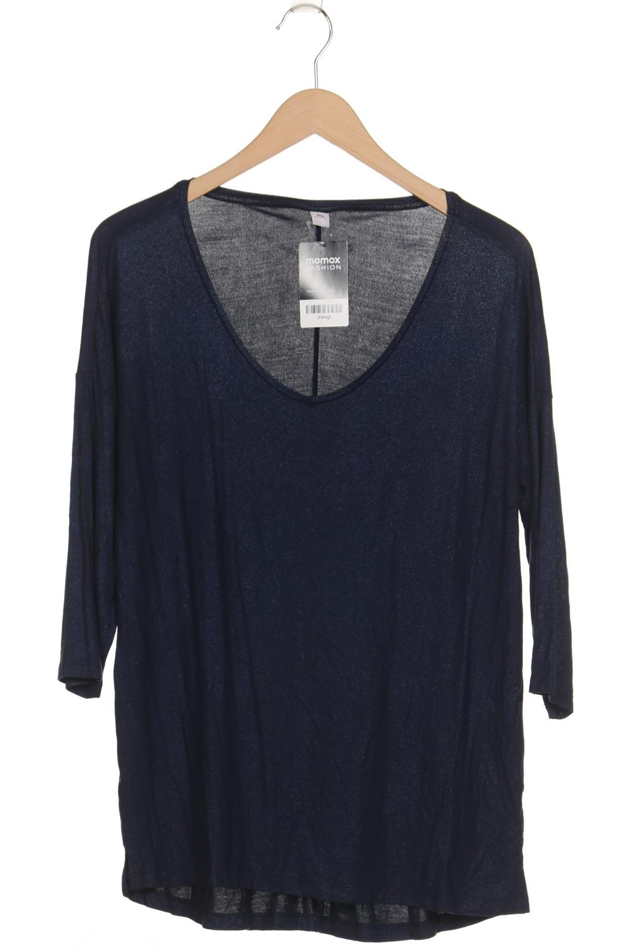 

s.Oliver Damen Langarmshirt, marineblau, Gr. 40