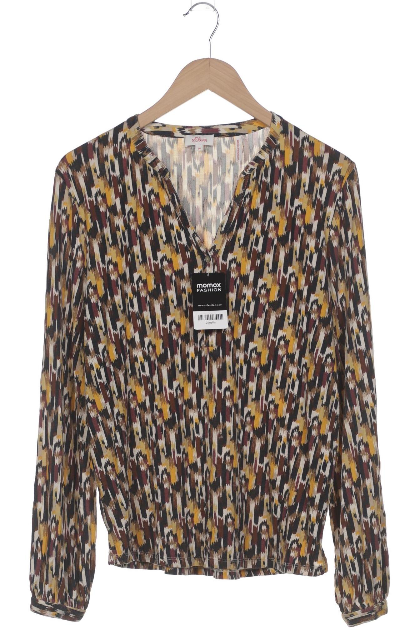

s.Oliver Damen Langarmshirt, mehrfarbig, Gr. 38