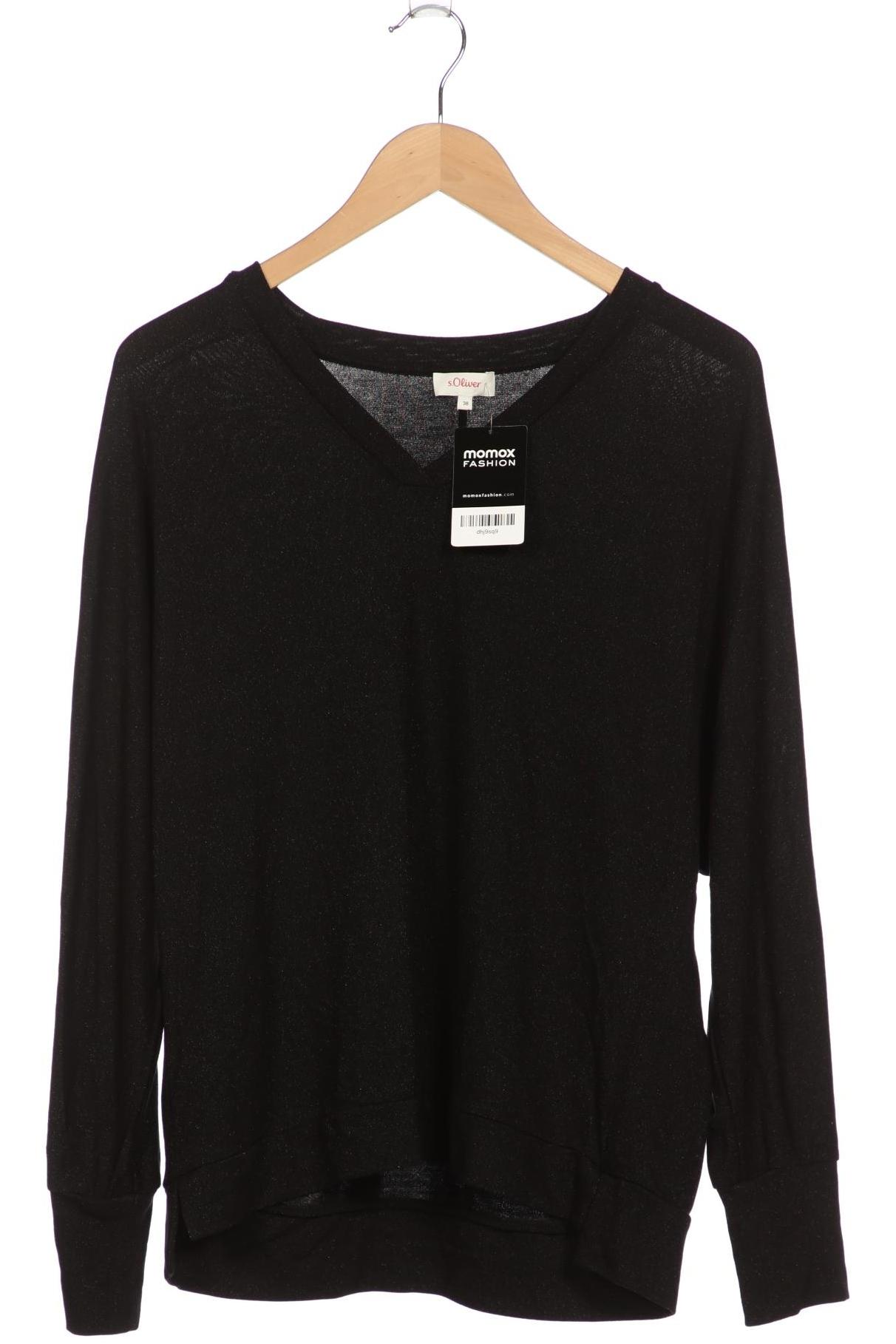 

s.Oliver Damen Langarmshirt, schwarz, Gr. 38