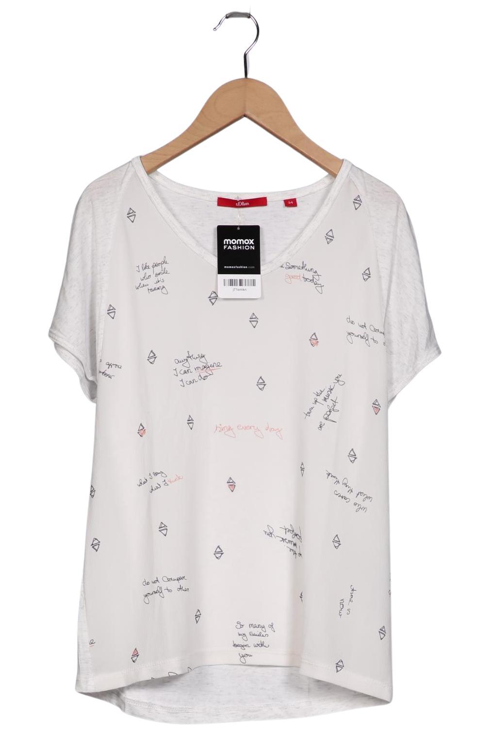 

s.Oliver Damen T-Shirt, weiß, Gr. 34