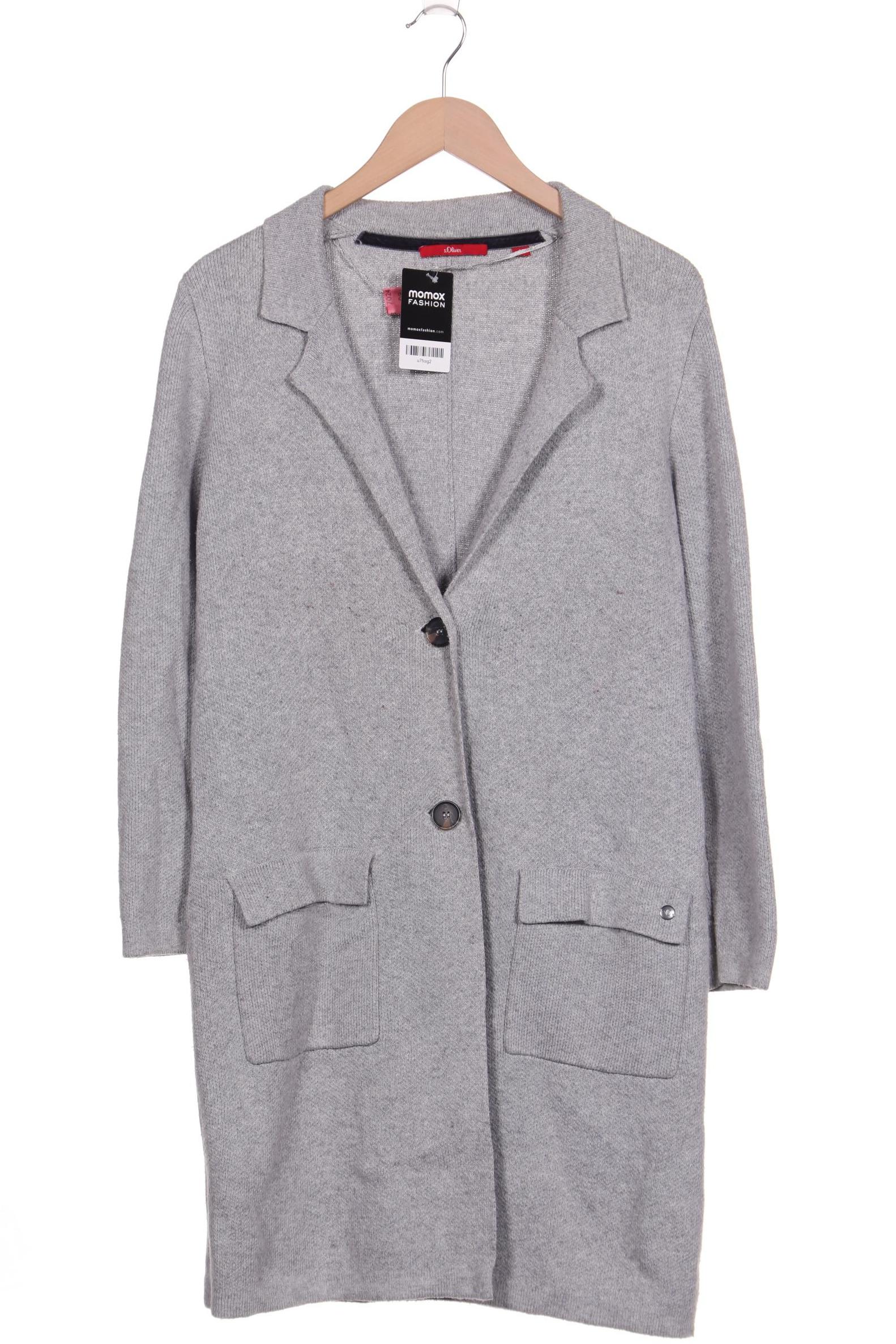 

s.Oliver Damen Strickjacke, grau, Gr. 40
