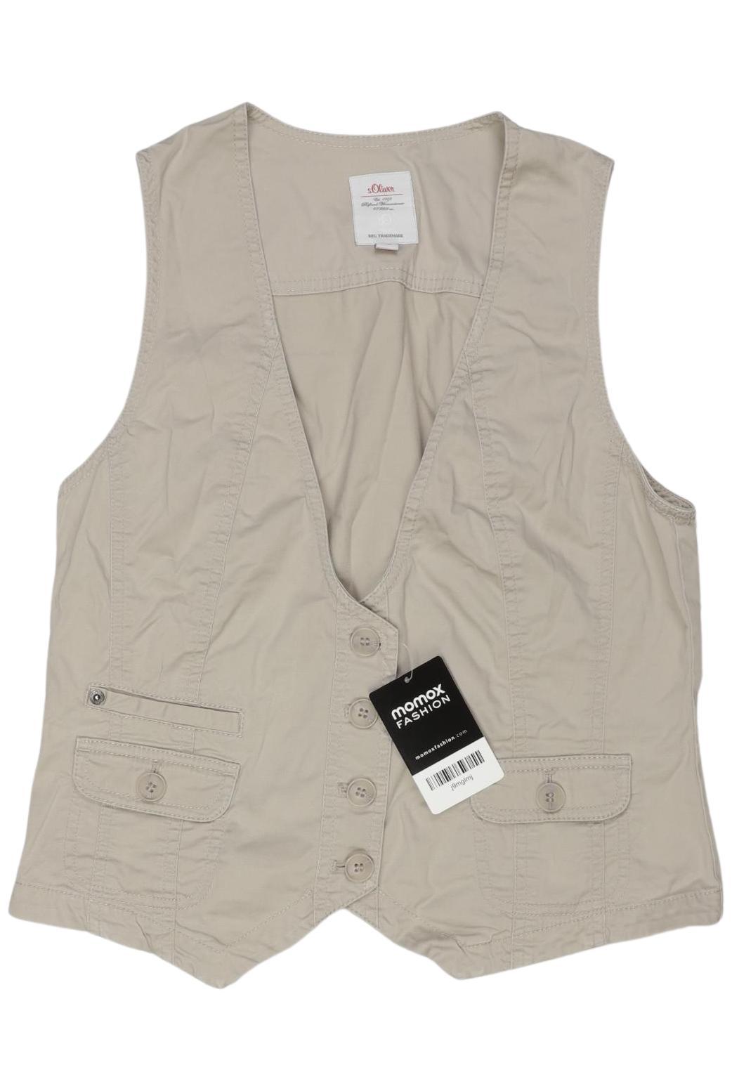 

s.Oliver Damen Weste, beige, Gr. 40