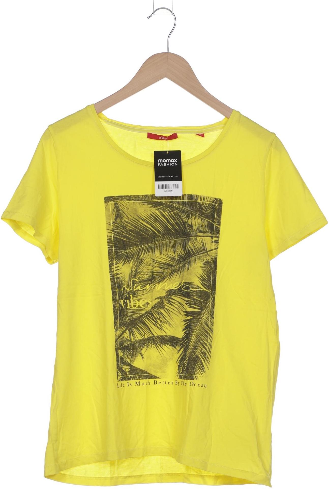 

s.Oliver Damen T-Shirt, gelb, Gr. 46