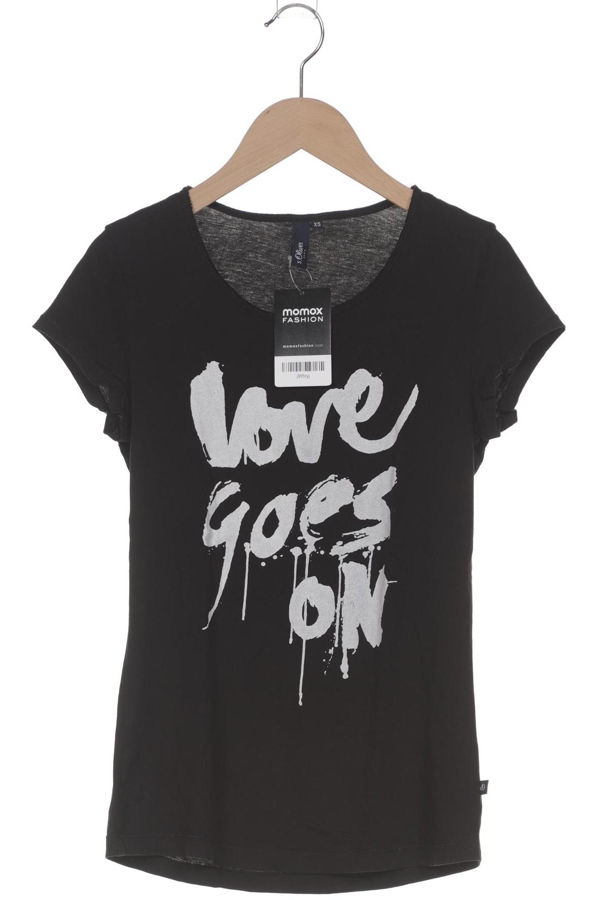 

s.Oliver Damen T-Shirt, schwarz, Gr. 34