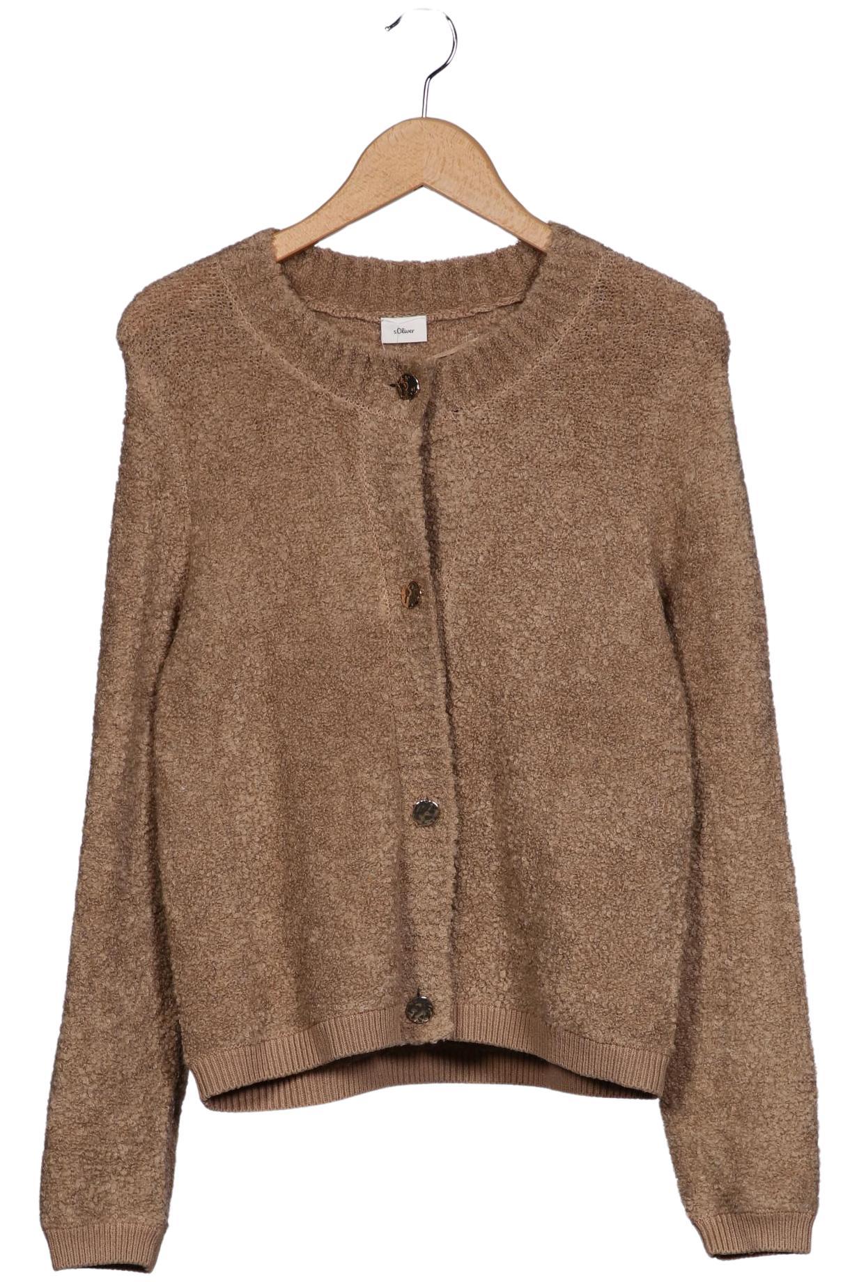 

s.Oliver Damen Strickjacke, beige, Gr. 38