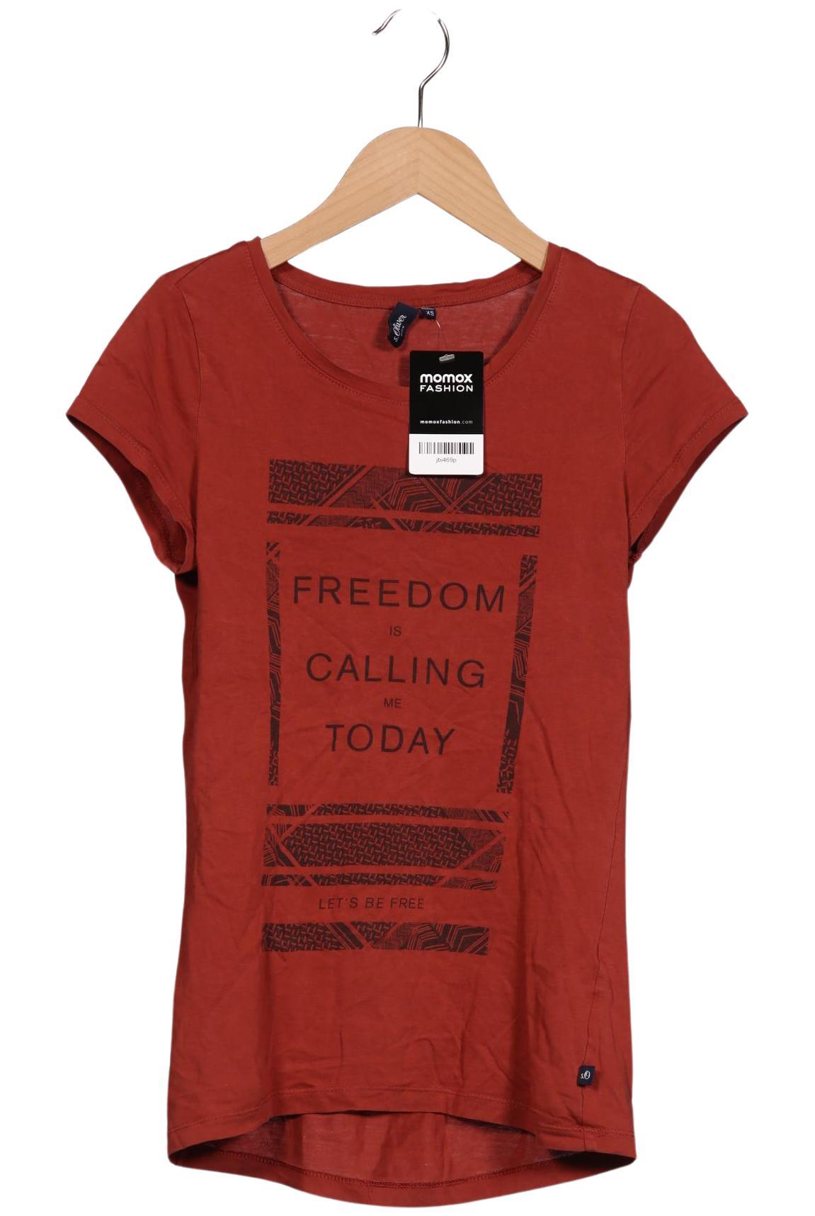 

s.Oliver Damen T-Shirt, braun, Gr. 34