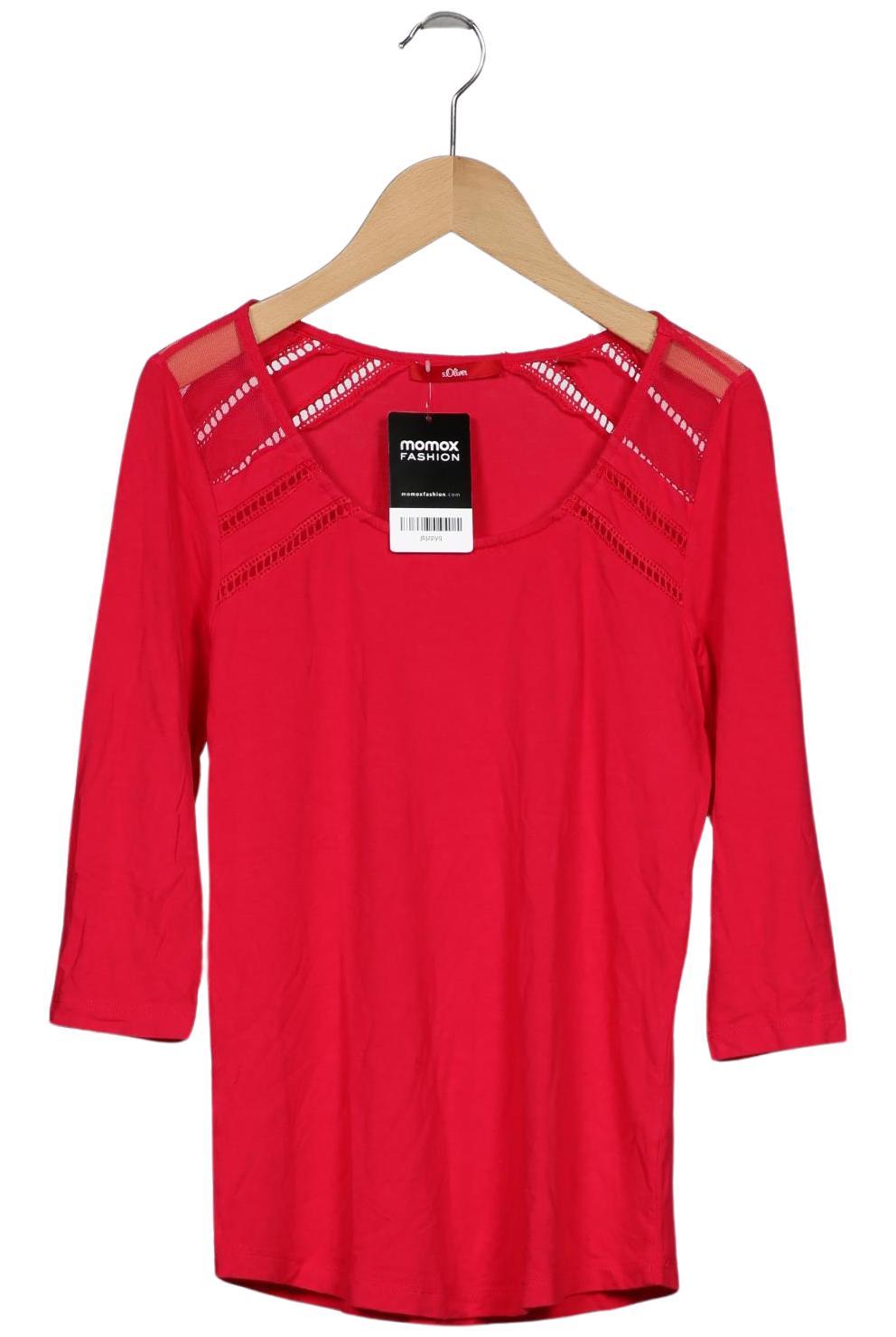 

s.Oliver Damen Langarmshirt, rot, Gr. 34