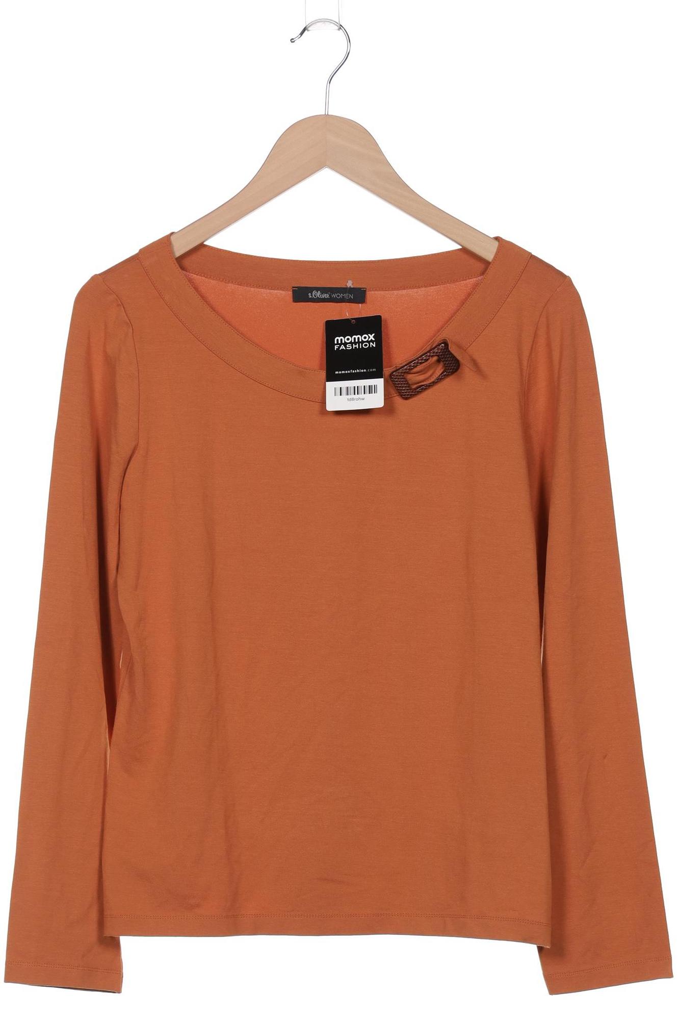 

s.Oliver Damen Langarmshirt, orange, Gr. 42