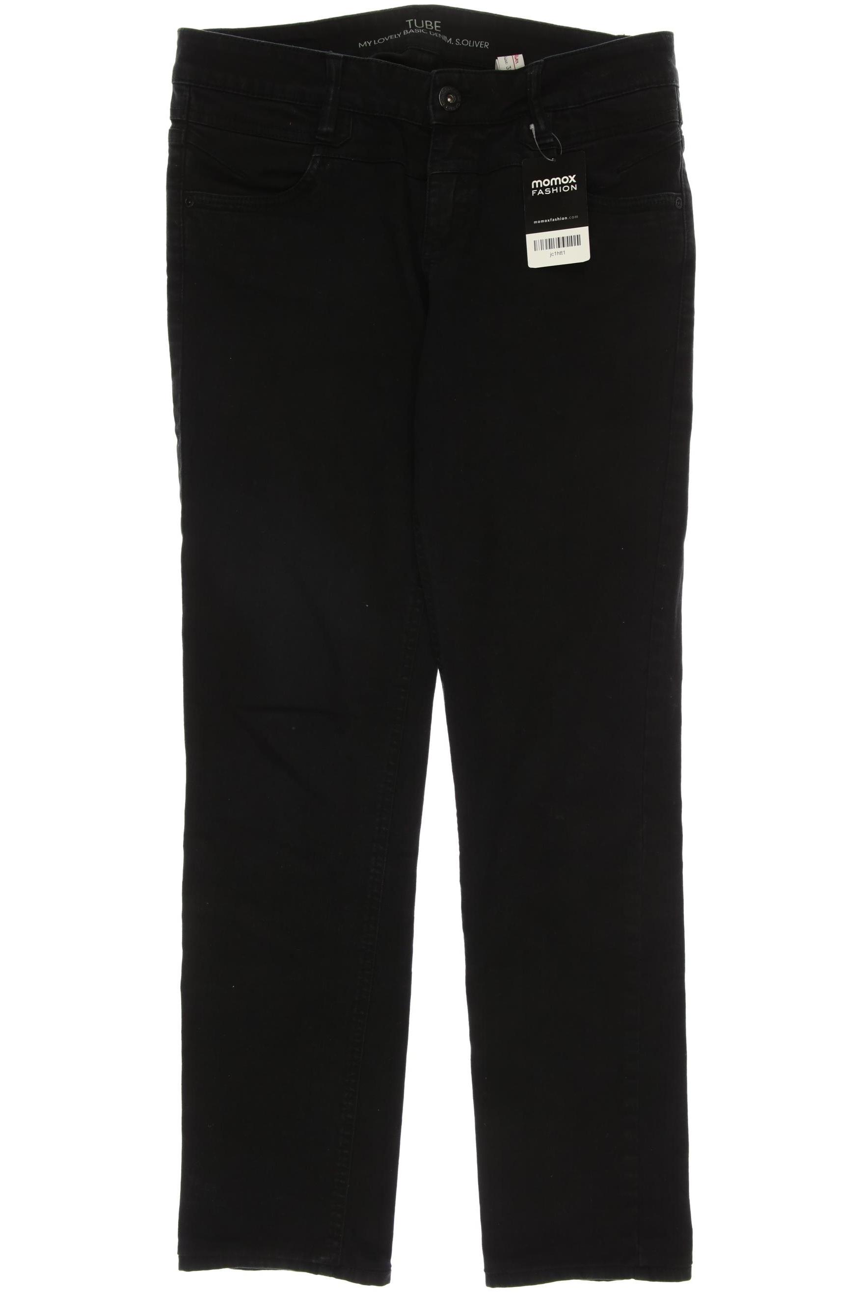 

s.Oliver Damen Jeans, schwarz