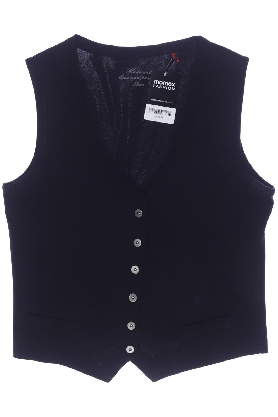 

s.Oliver Damen Weste, schwarz, Gr. 40