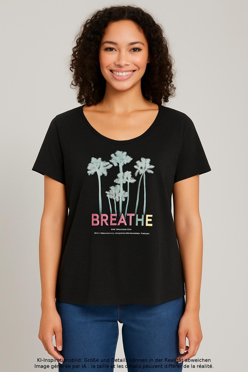 

s.Oliver Damen T-Shirt, schwarz, Gr. 46