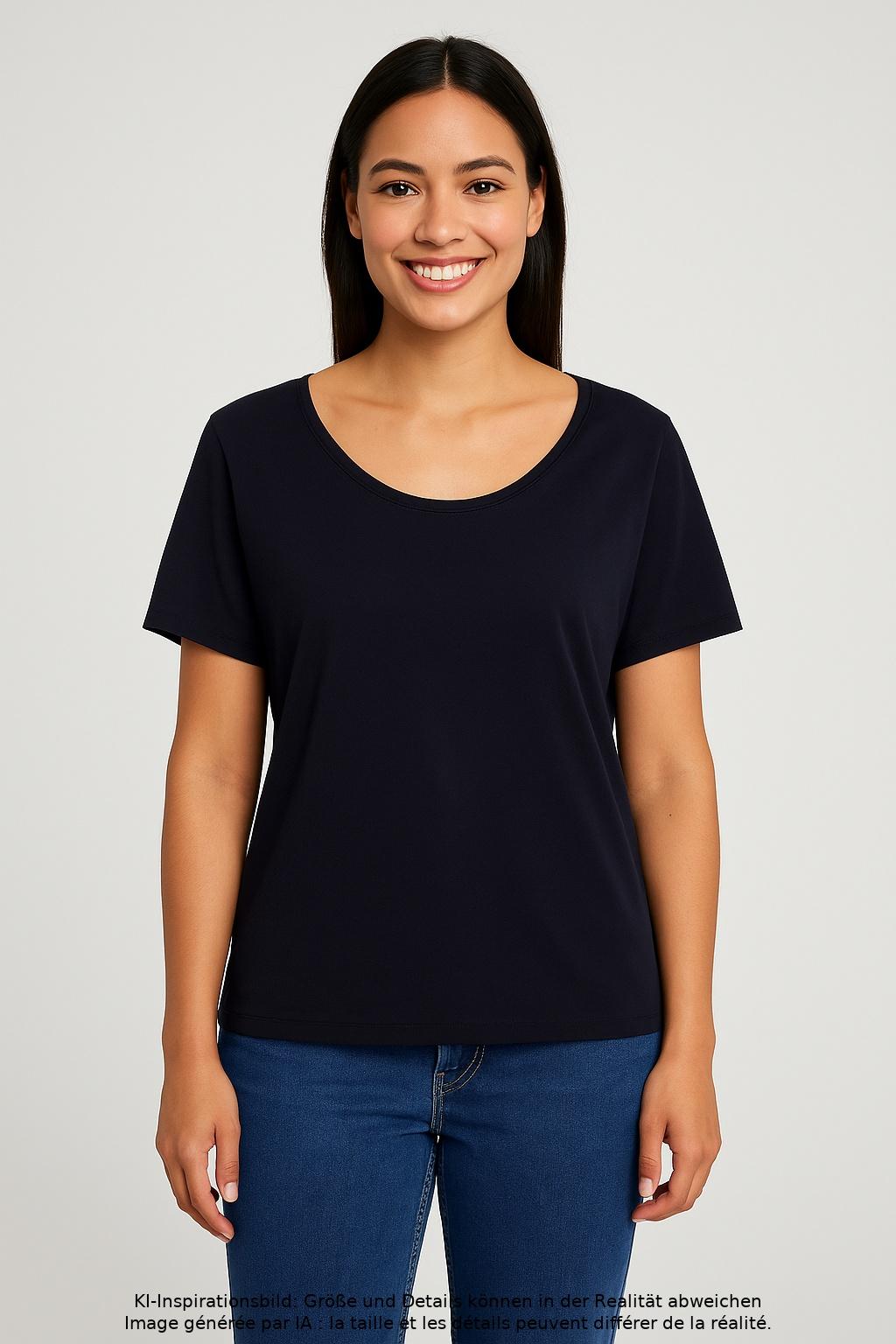 

s.Oliver Damen T-Shirt, marineblau, Gr. 44