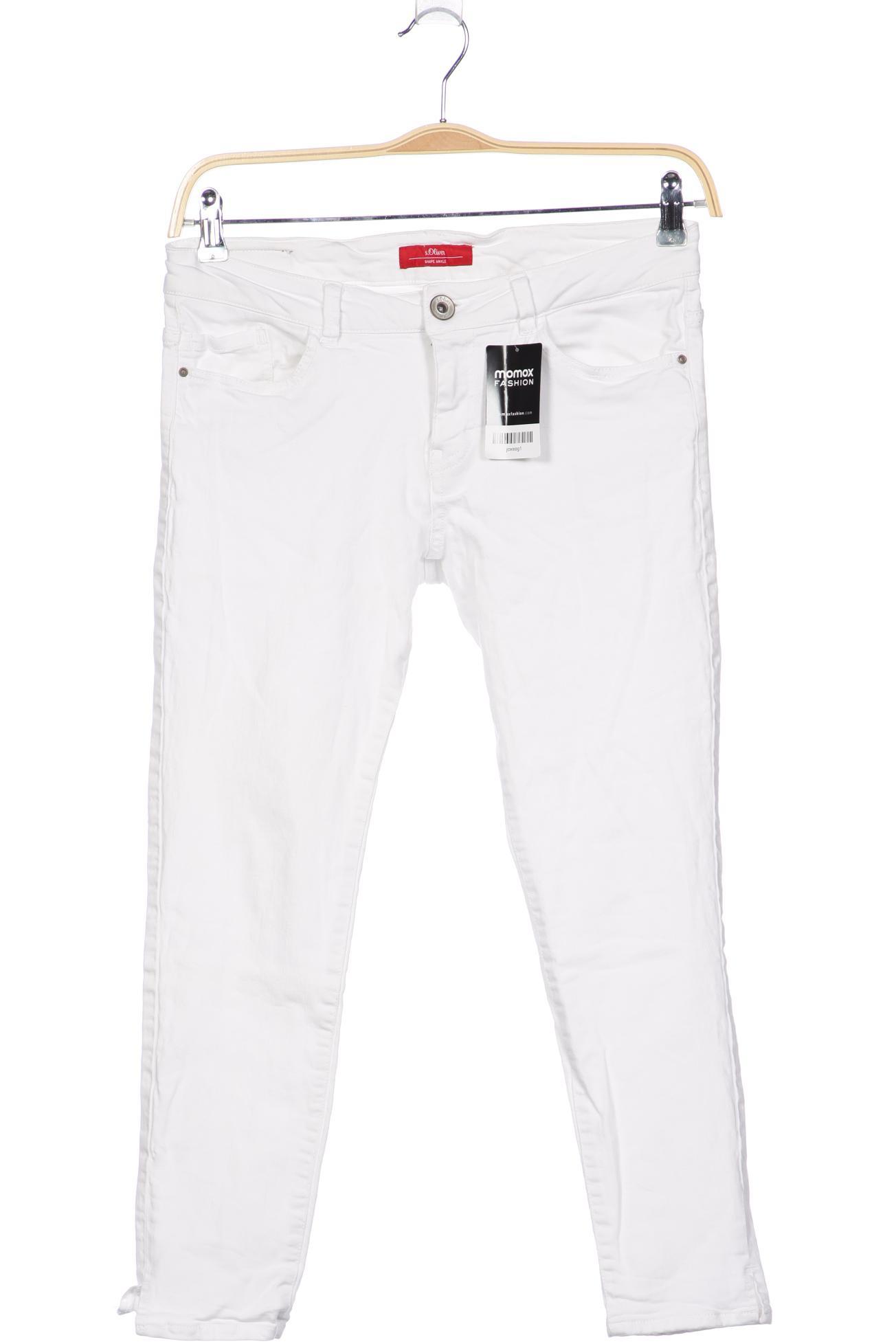 

s.Oliver Damen Jeans, weiß