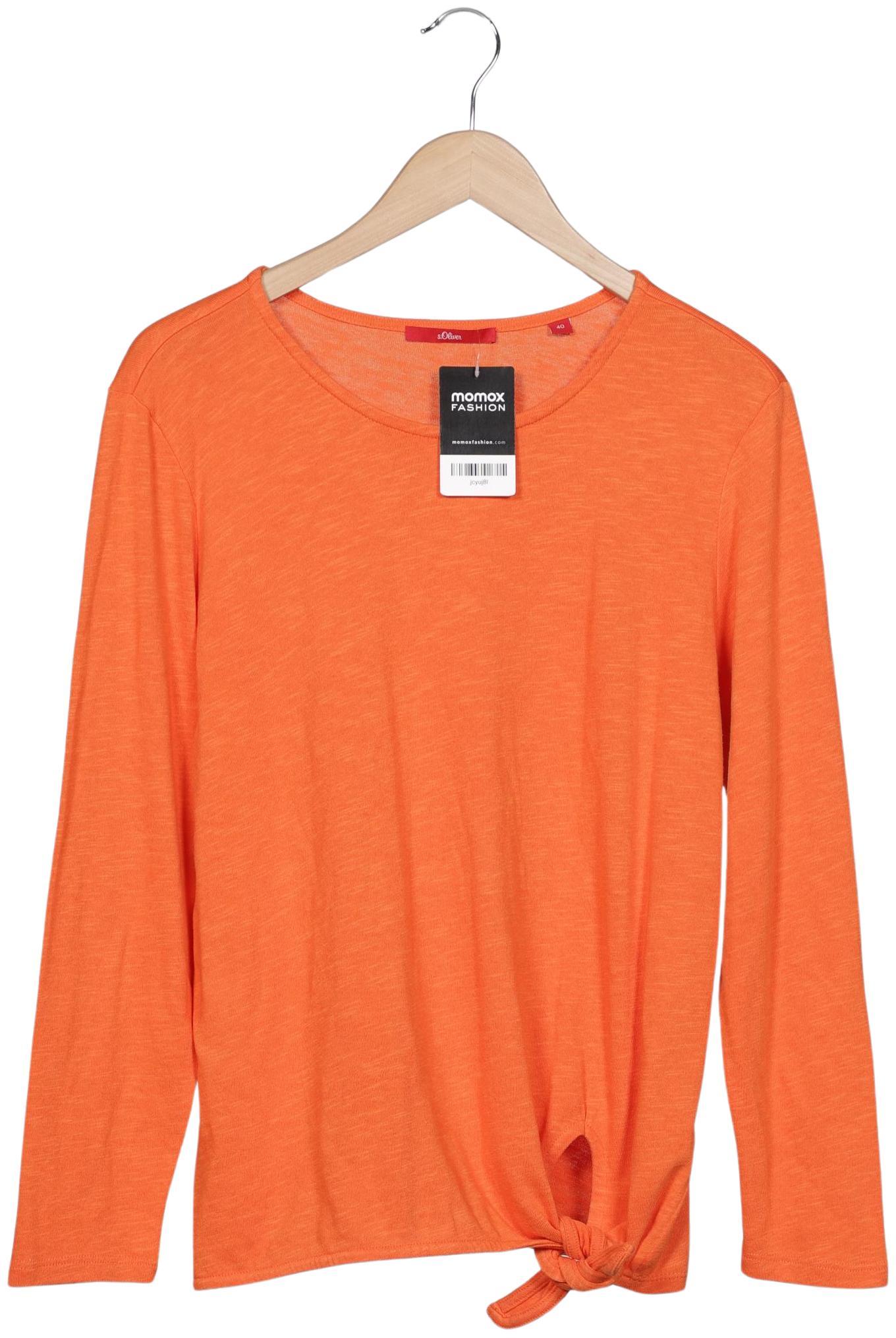 

s.Oliver Damen Langarmshirt, orange, Gr. 40