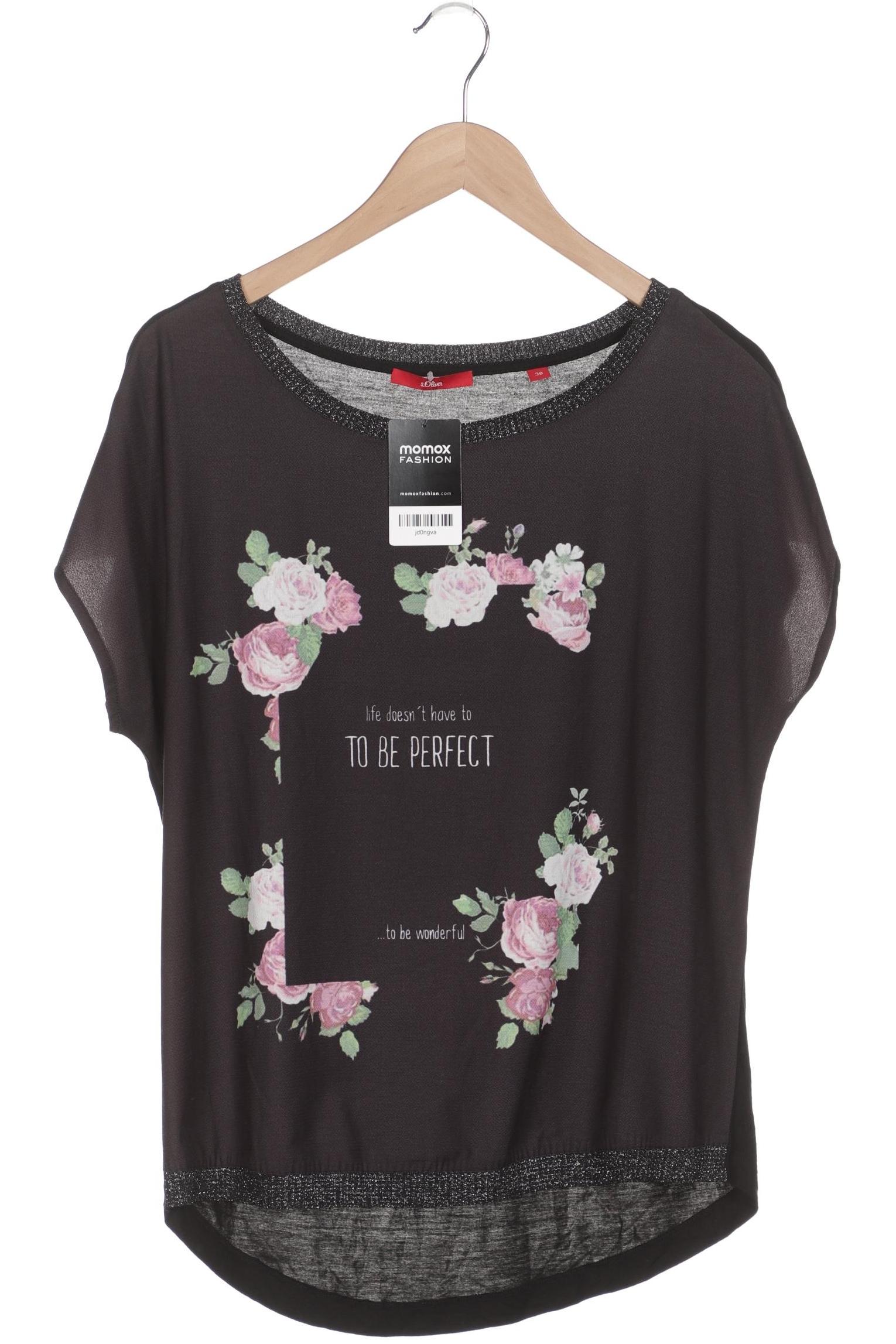 

s.Oliver Damen T-Shirt, schwarz, Gr. 38