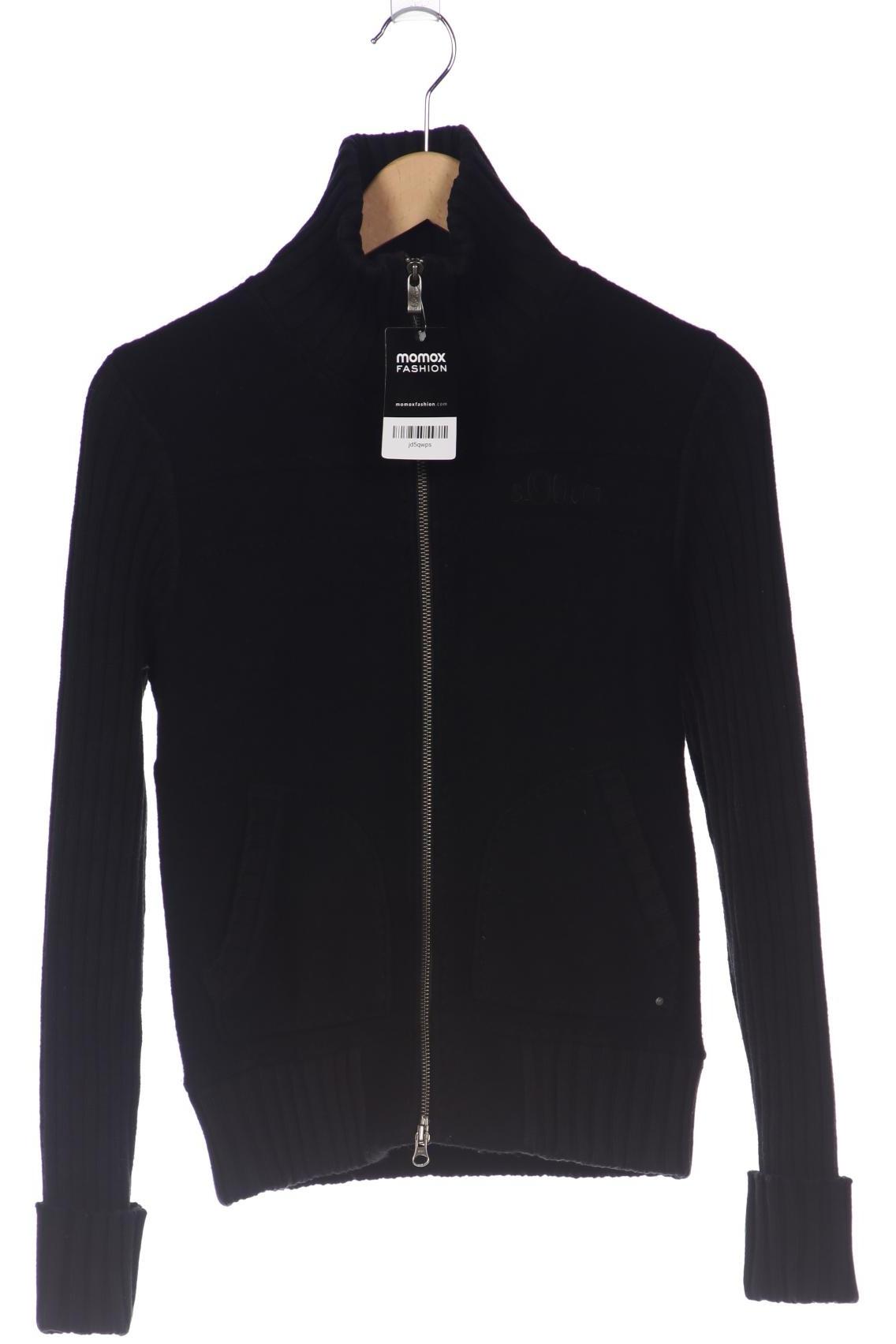 

s.Oliver Damen Strickjacke, schwarz, Gr. 36
