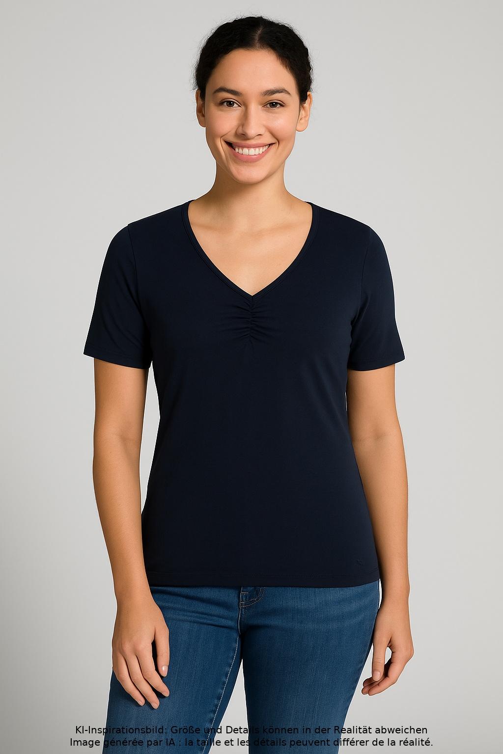 

s.Oliver Damen T-Shirt, marineblau, Gr. 36