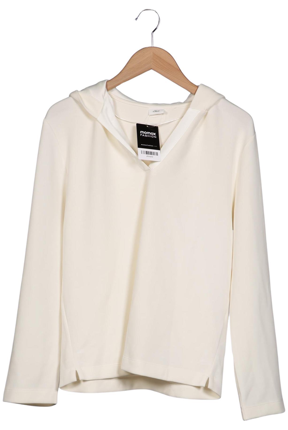 

s.Oliver Damen Kapuzenpullover, cremeweiß, Gr. 38