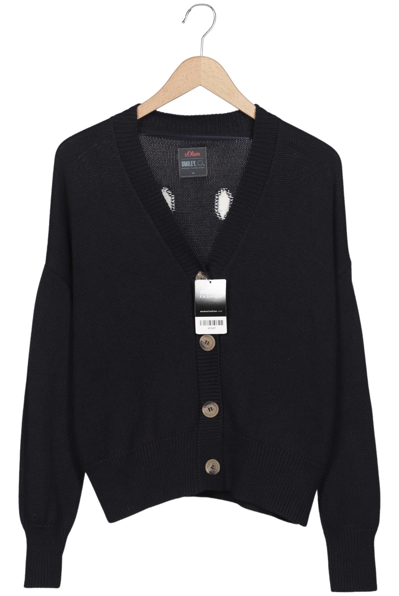 

s.Oliver Damen Strickjacke, marineblau, Gr. 40