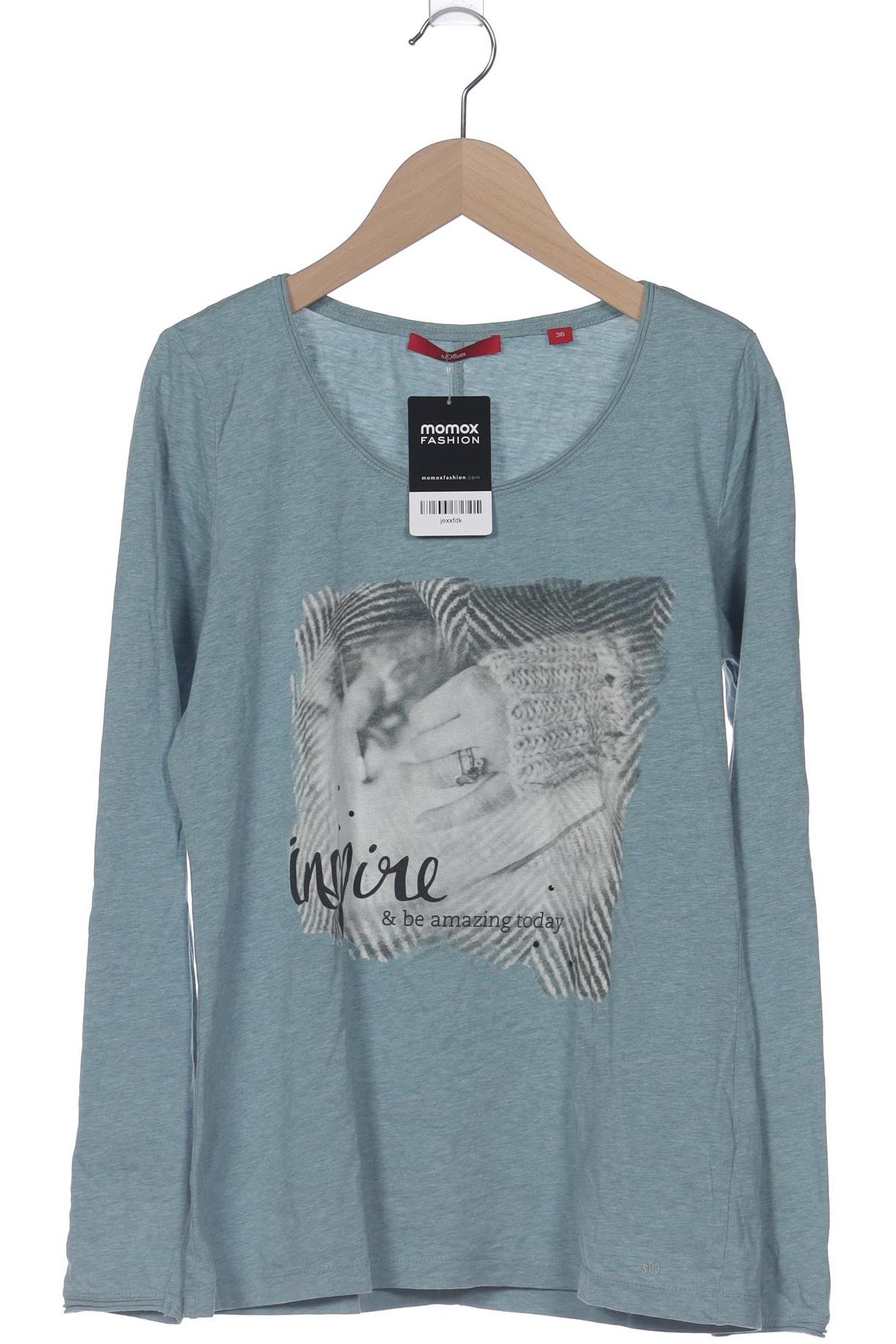 

s.Oliver Damen Langarmshirt, türkis, Gr. 36