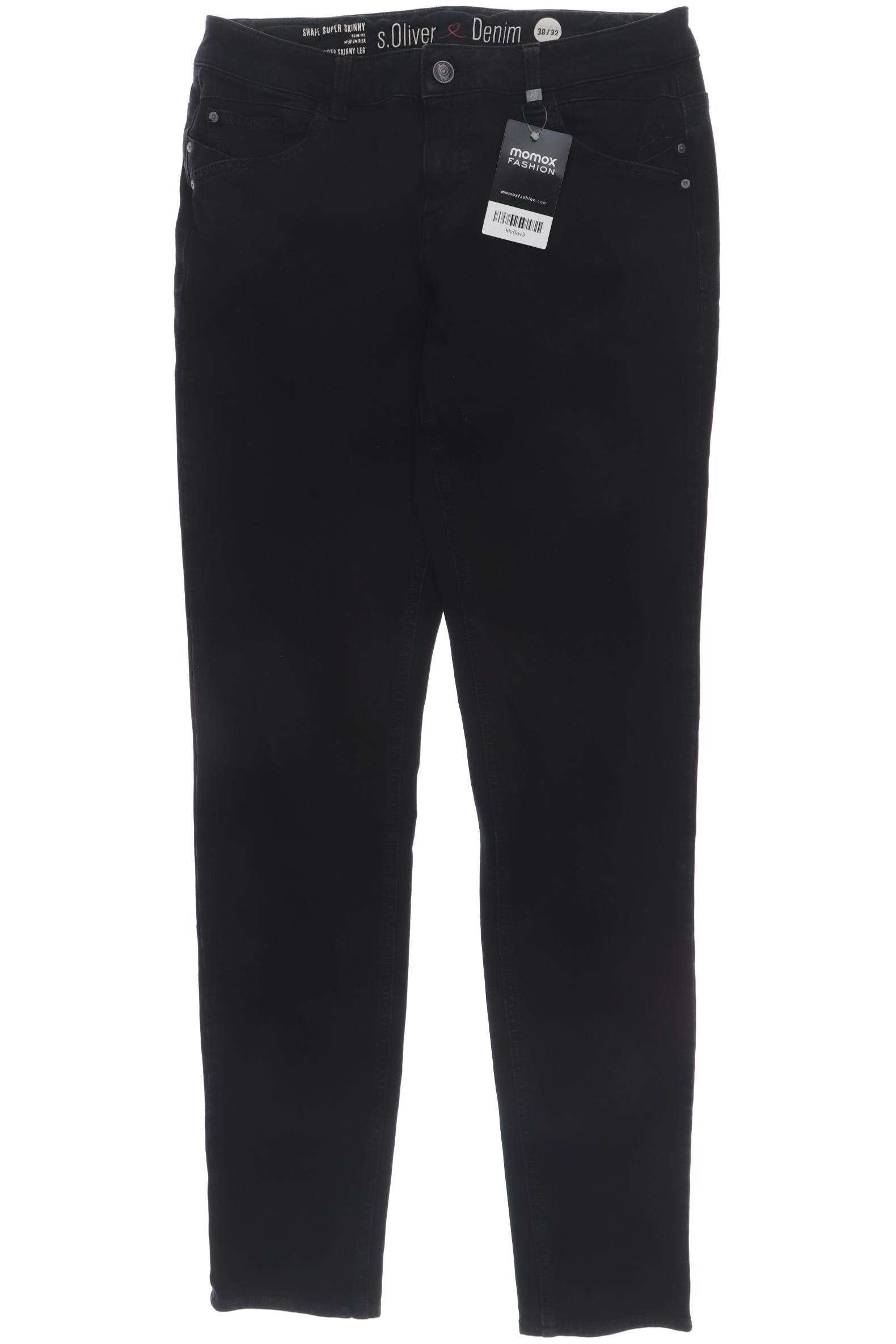 

s.Oliver Damen Jeans, schwarz