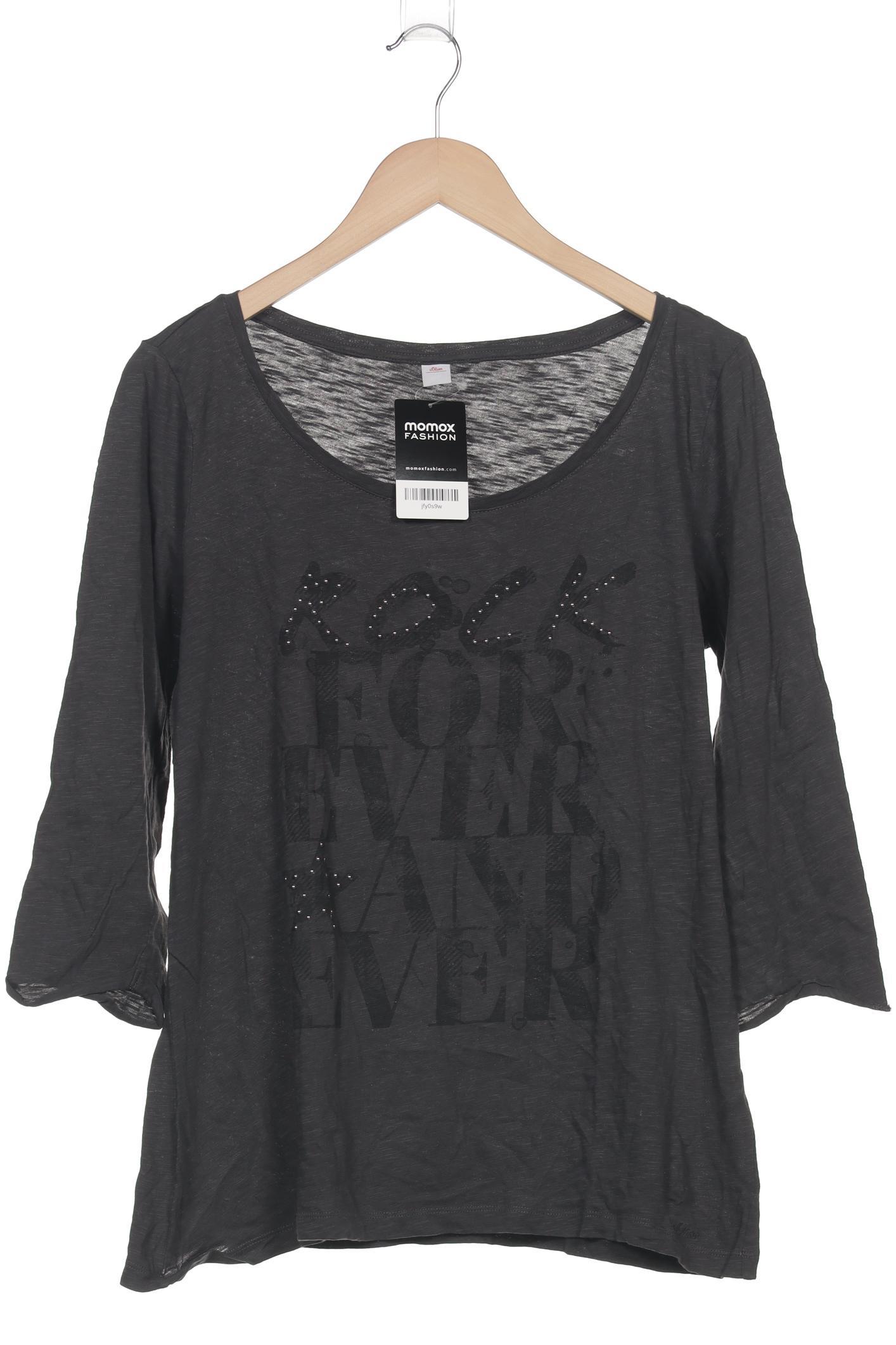 

s.Oliver Damen Langarmshirt, grau, Gr. 44