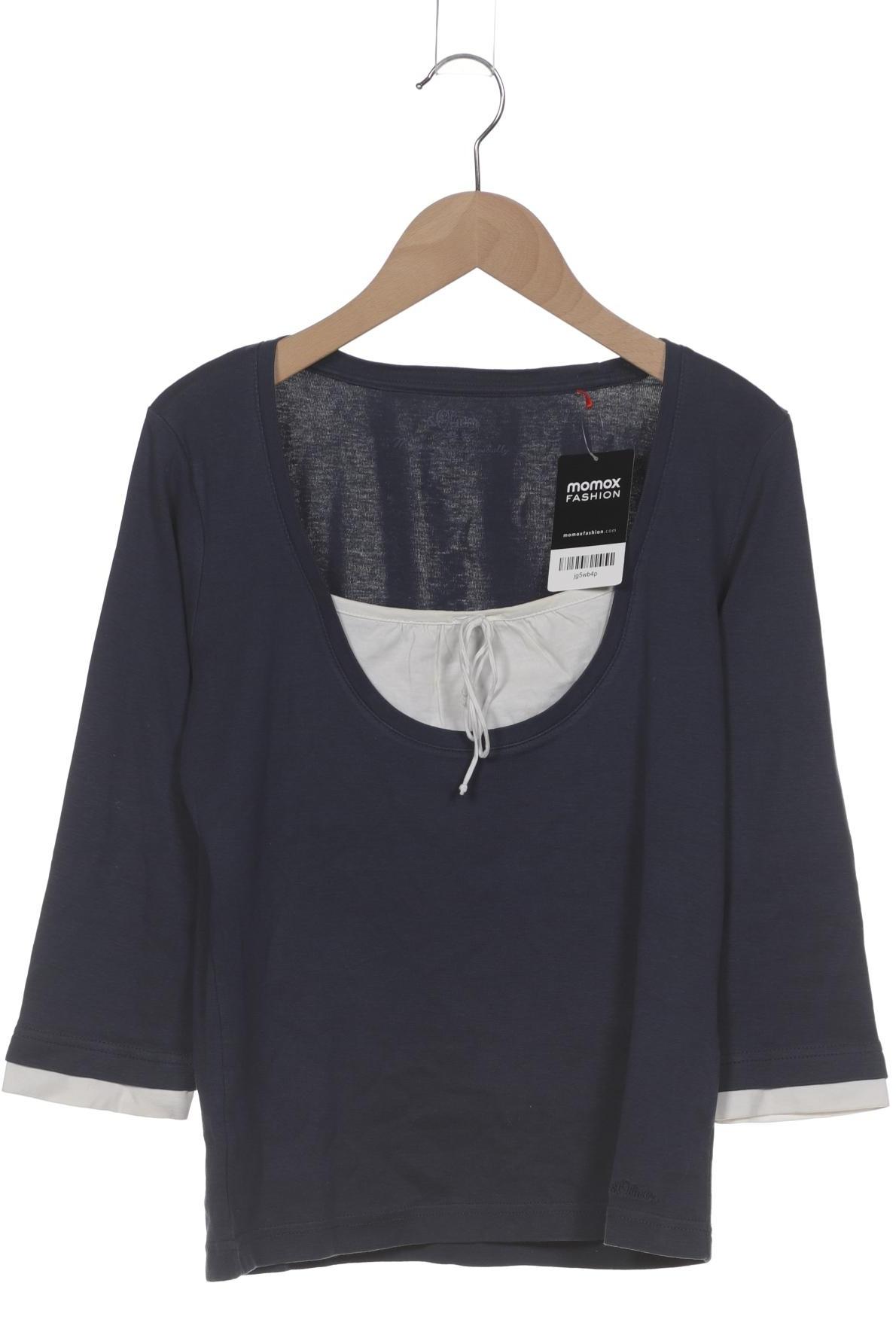 

s.Oliver Damen Langarmshirt, marineblau, Gr. 38