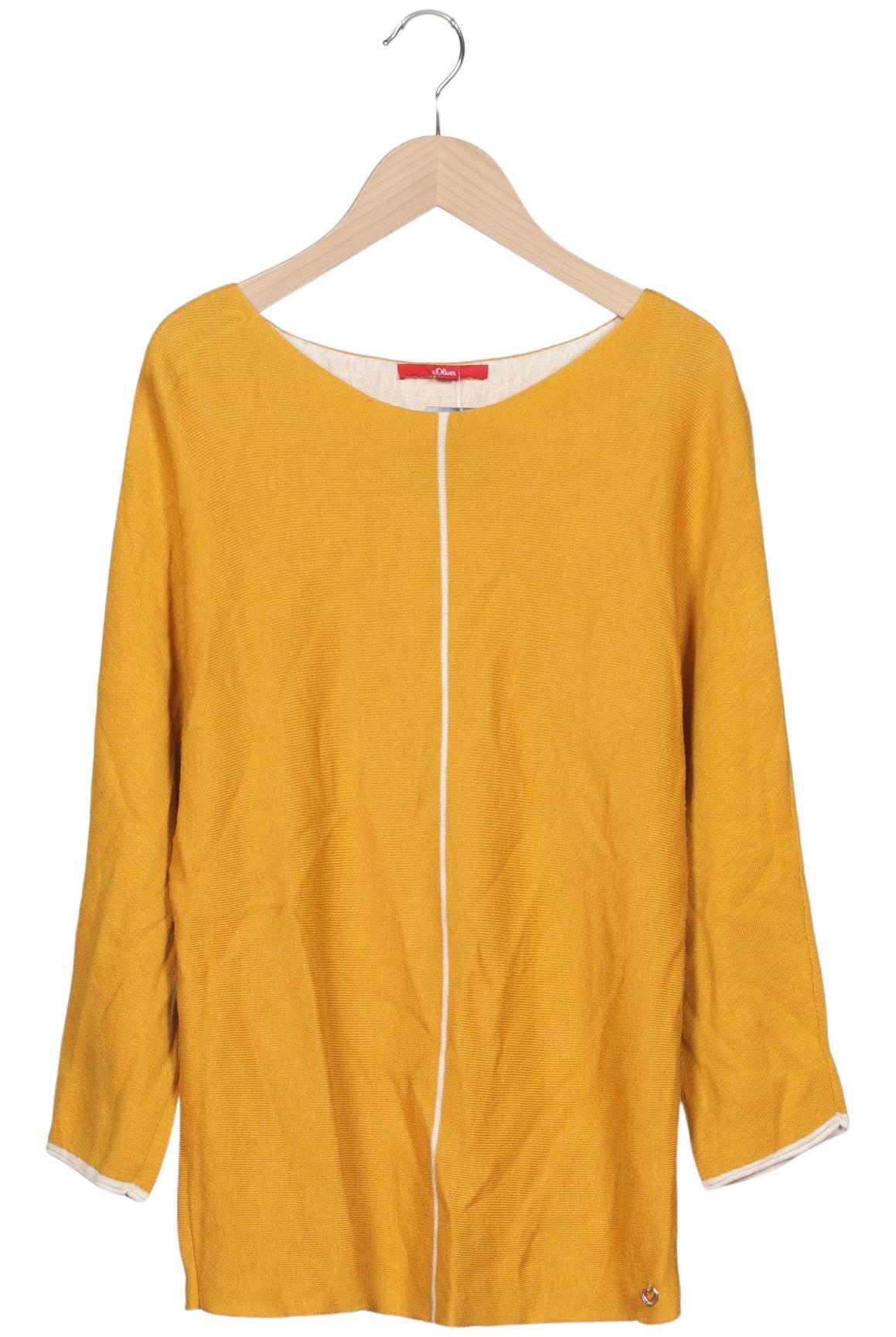 

s.Oliver Damen Pullover, gelb, Gr. 34