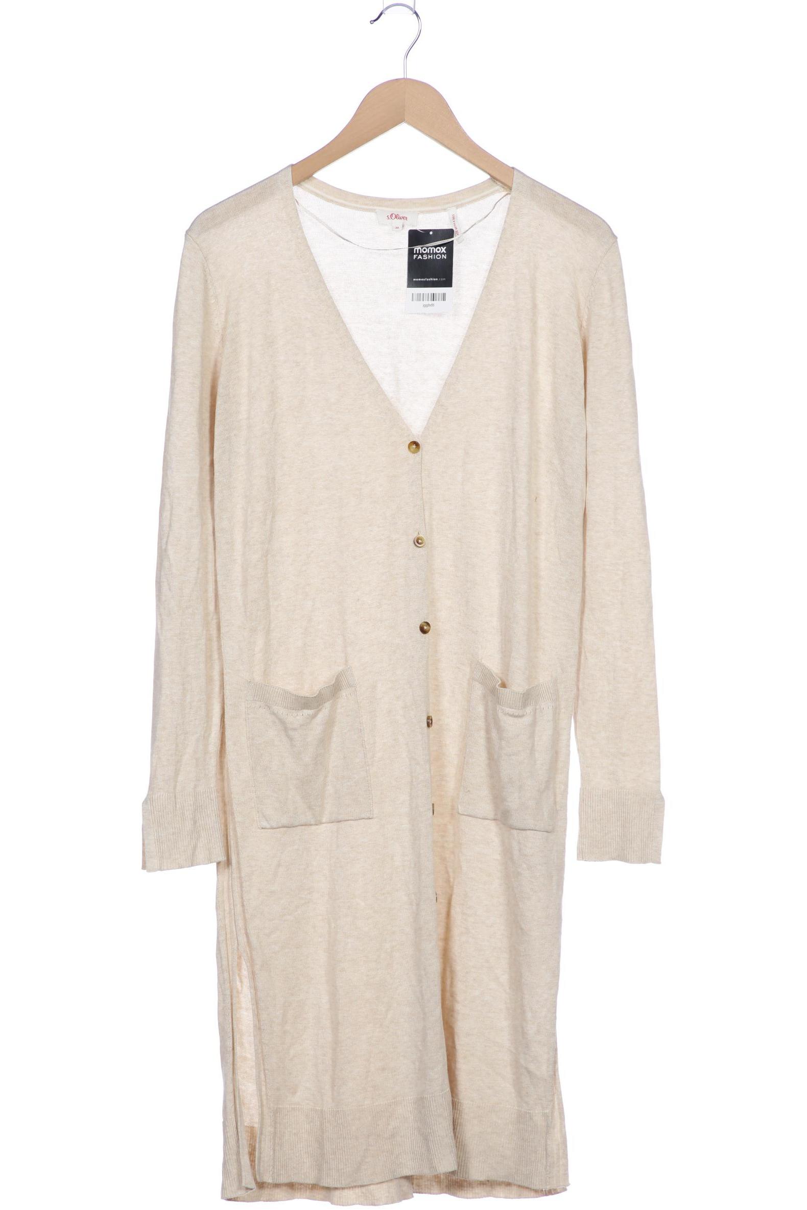 

s.Oliver Damen Strickjacke, beige, Gr. 38