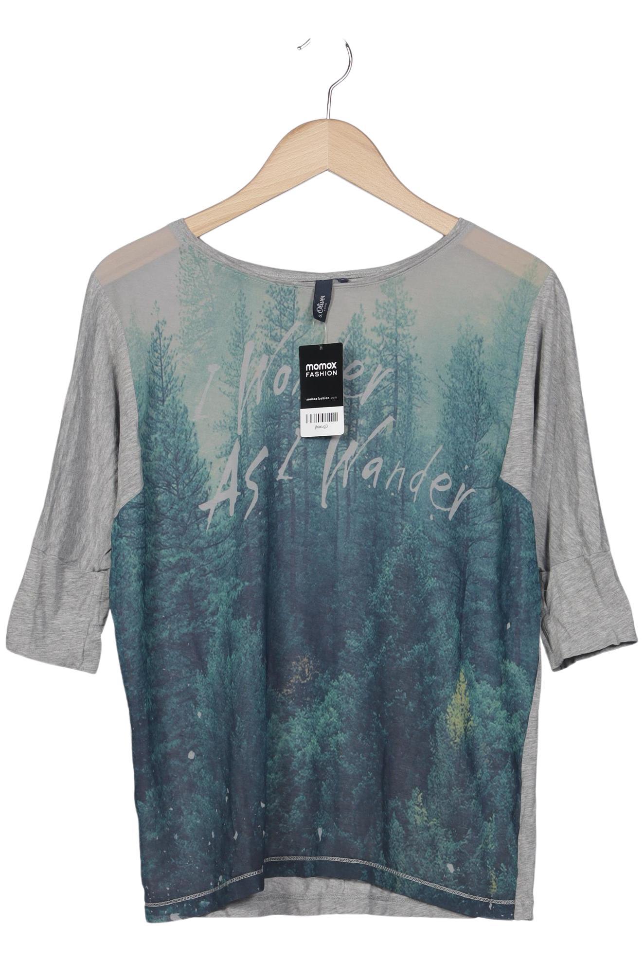 

s.Oliver Damen Langarmshirt, grau, Gr. 36