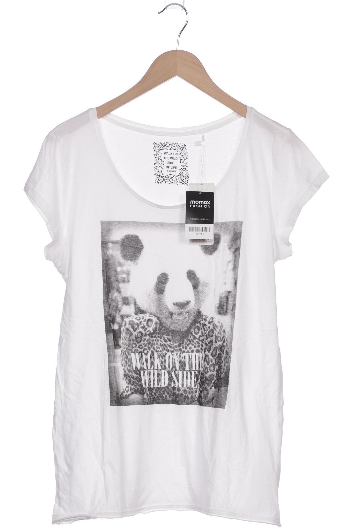 

s.Oliver Damen T-Shirt, weiß, Gr. 42