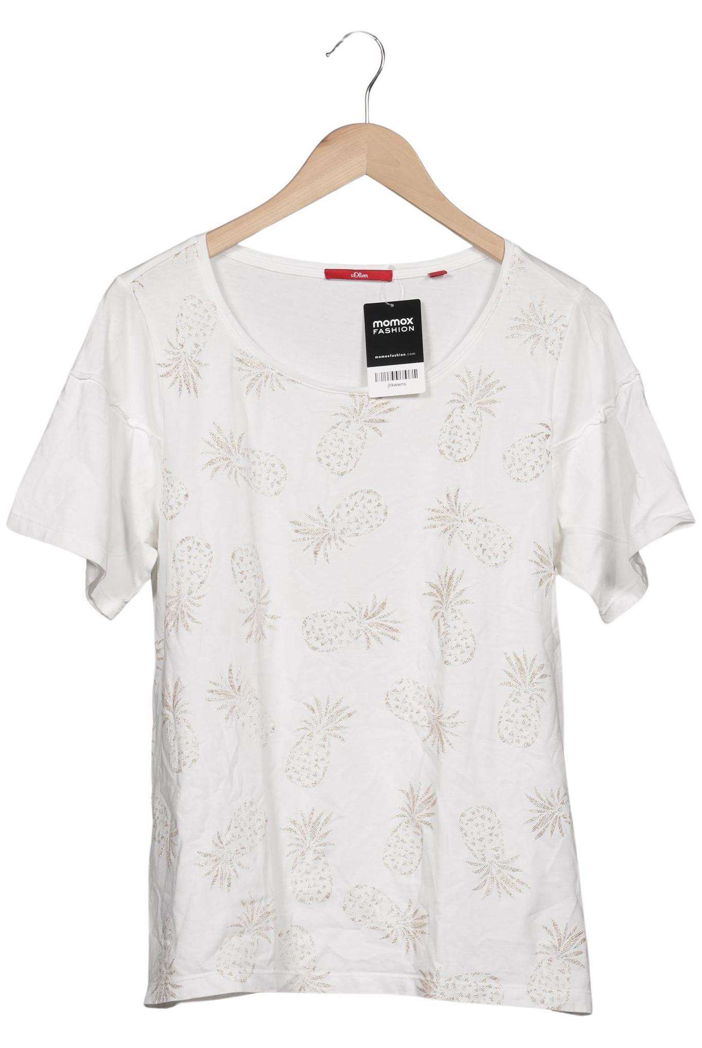 

s.Oliver Damen T-Shirt, weiß, Gr. 40