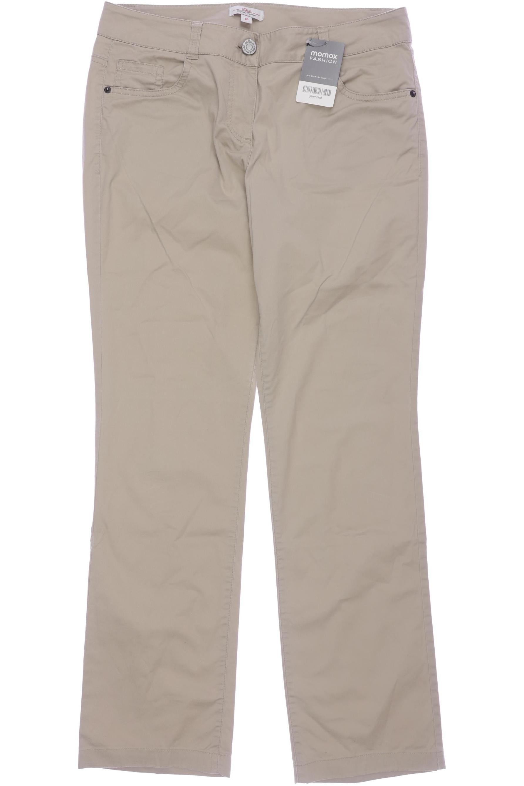 

s.Oliver Damen Stoffhose, beige, Gr. 38