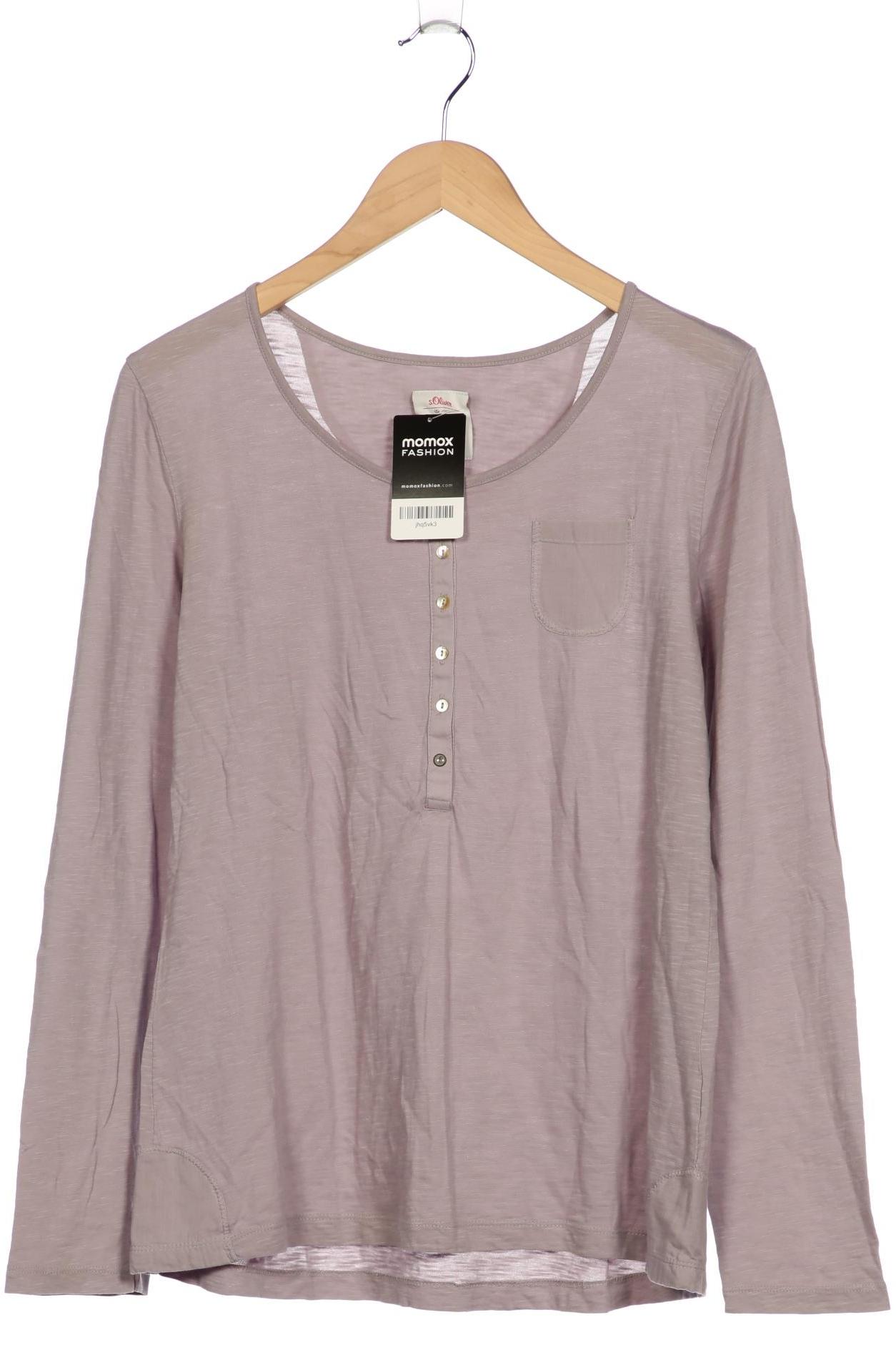 

s.Oliver Damen Langarmshirt, grau, Gr. 42