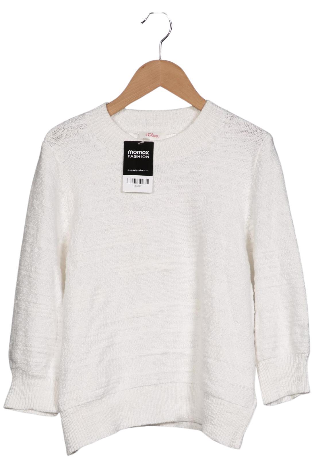 

s.Oliver Damen Pullover, weiß, Gr. 36