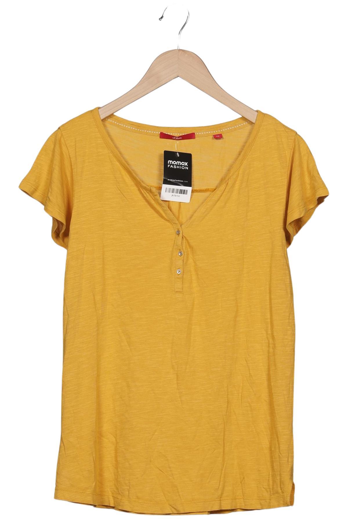

s.Oliver Damen T-Shirt, gelb, Gr. 38