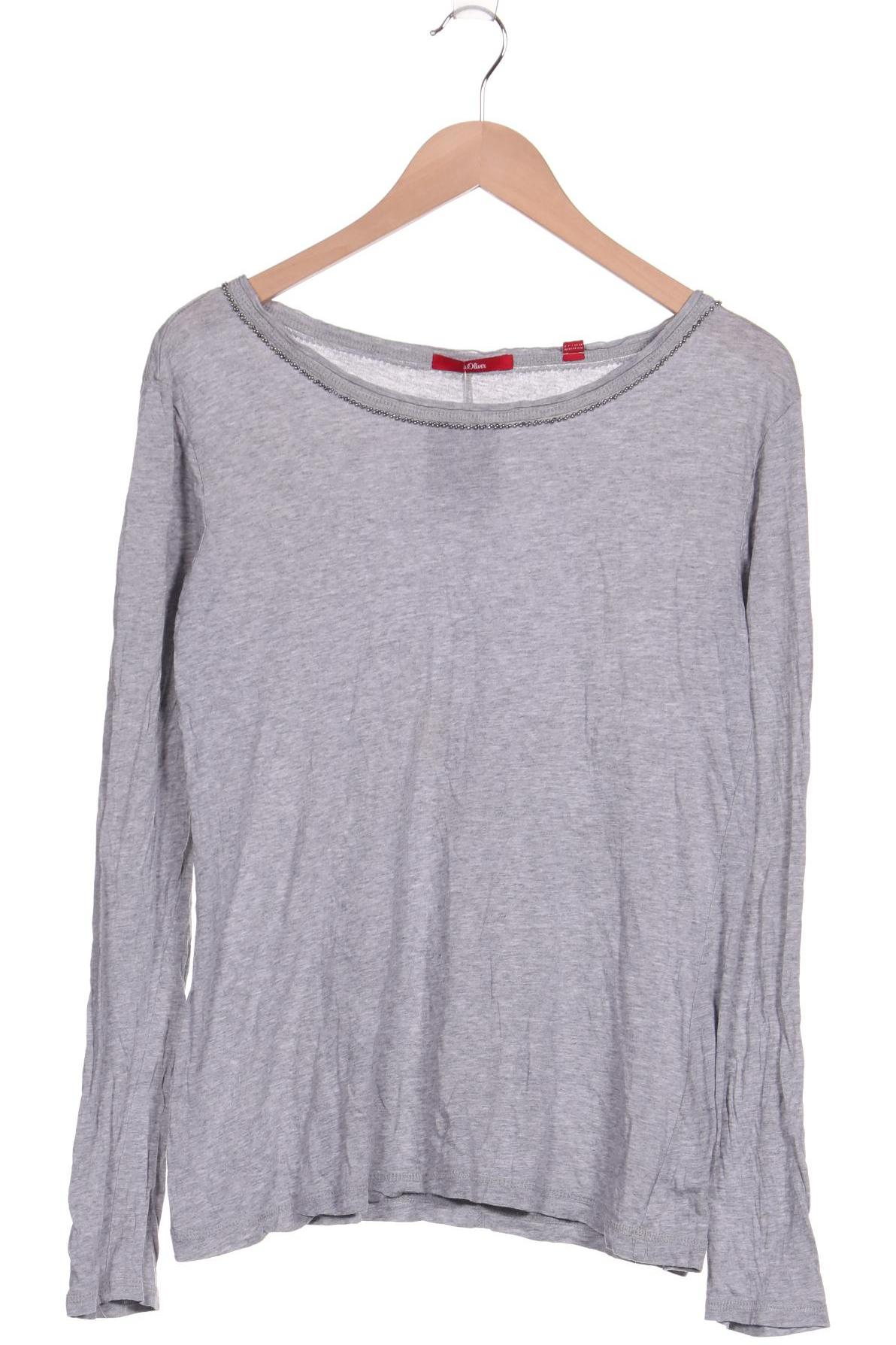 

s.Oliver Damen Langarmshirt, grau
