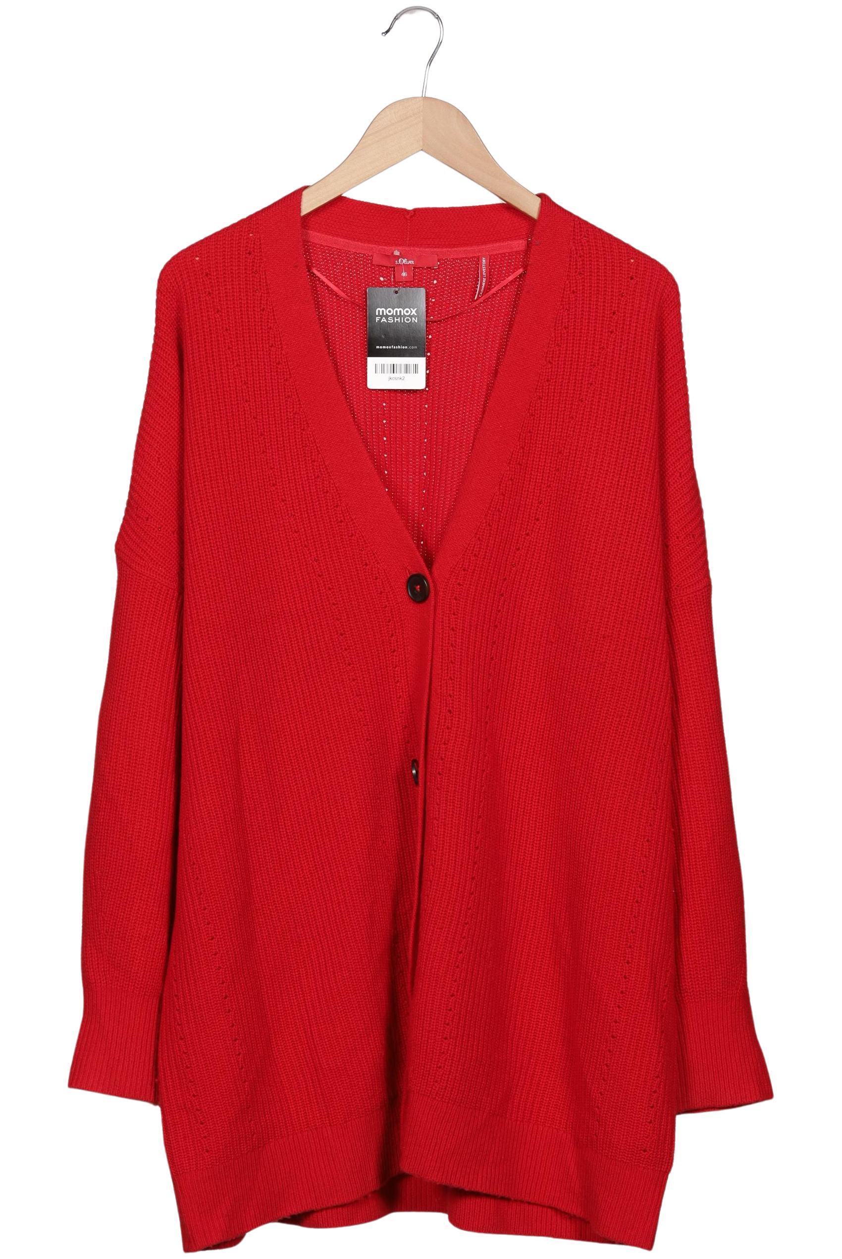 

s.Oliver Damen Strickjacke, rot, Gr. 46