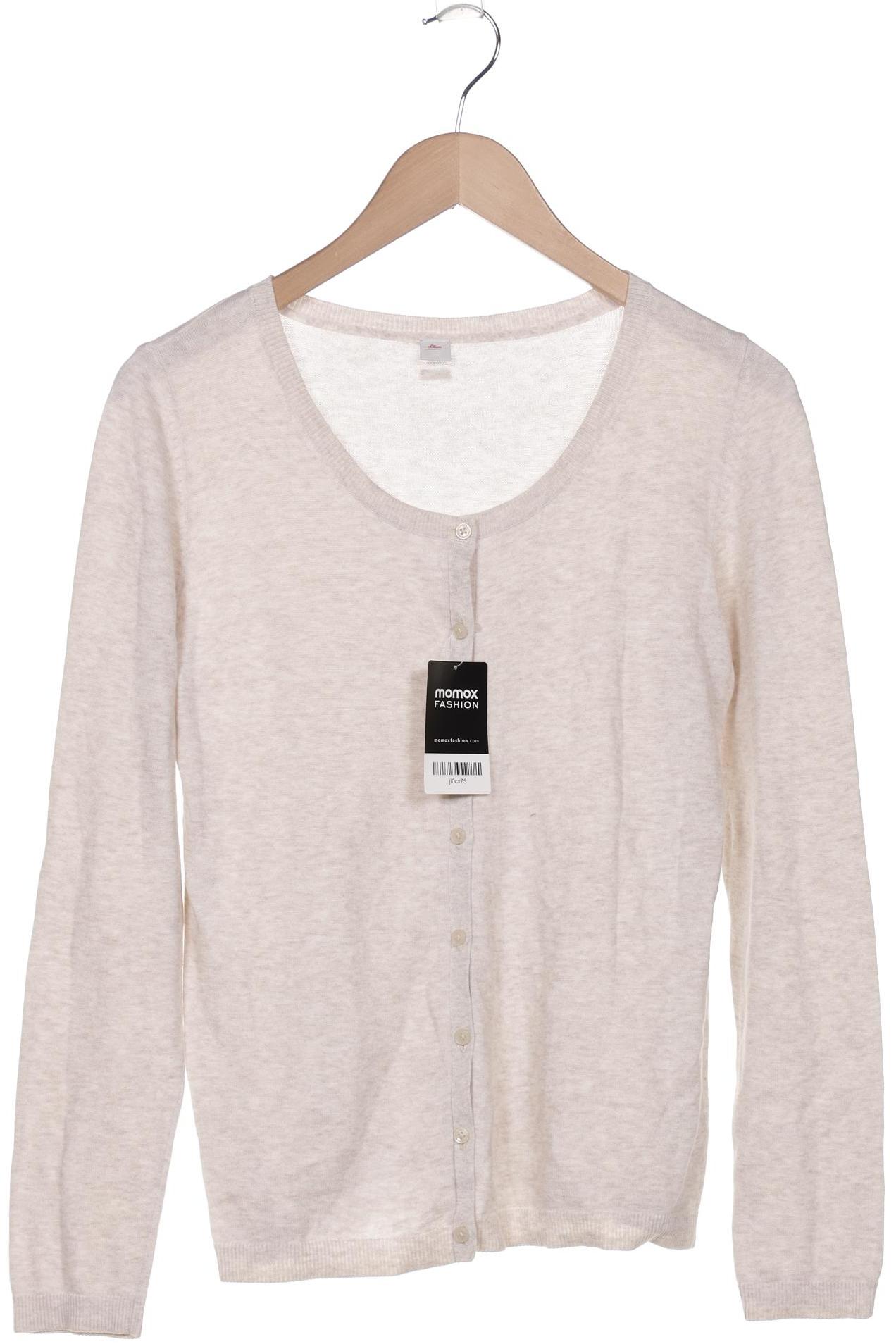 

s.Oliver Damen Strickjacke, beige, Gr. 38