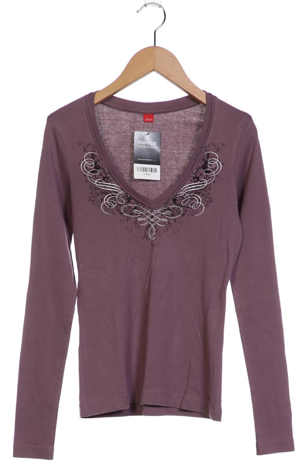 

s.Oliver Damen Langarmshirt, flieder, Gr. 34
