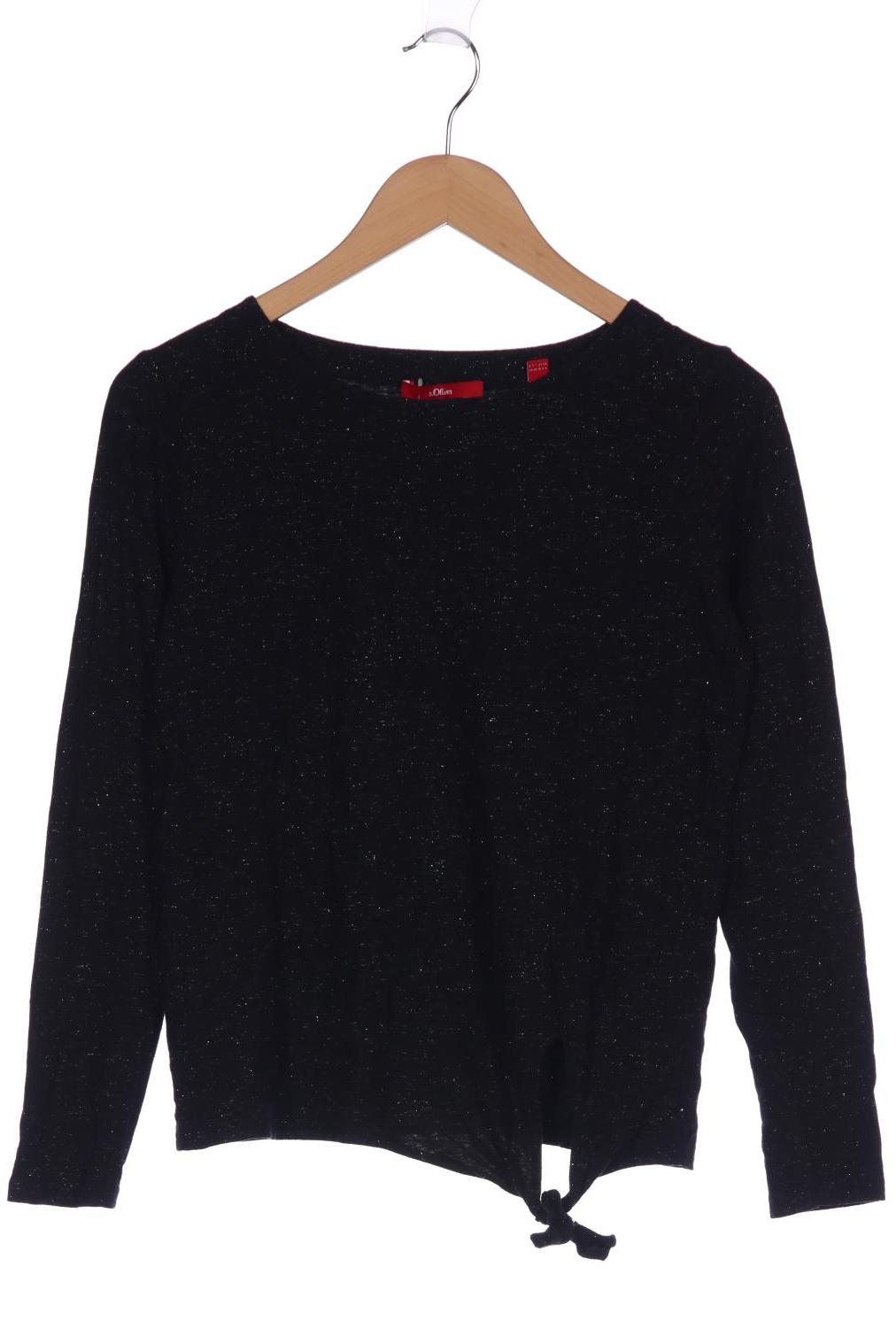 

s.Oliver Damen Langarmshirt, schwarz, Gr. 34