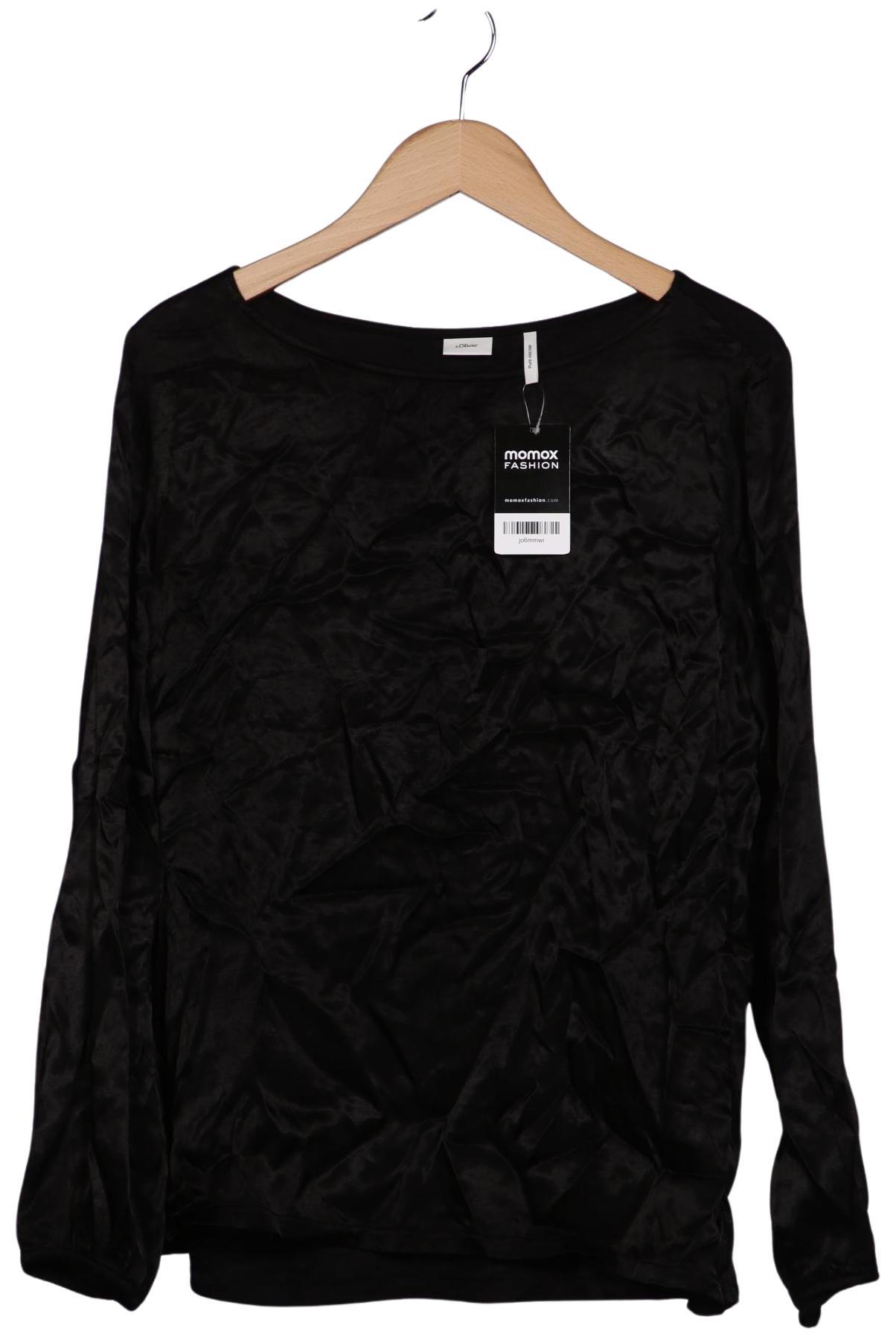 

s.Oliver Damen Langarmshirt, schwarz, Gr. 44