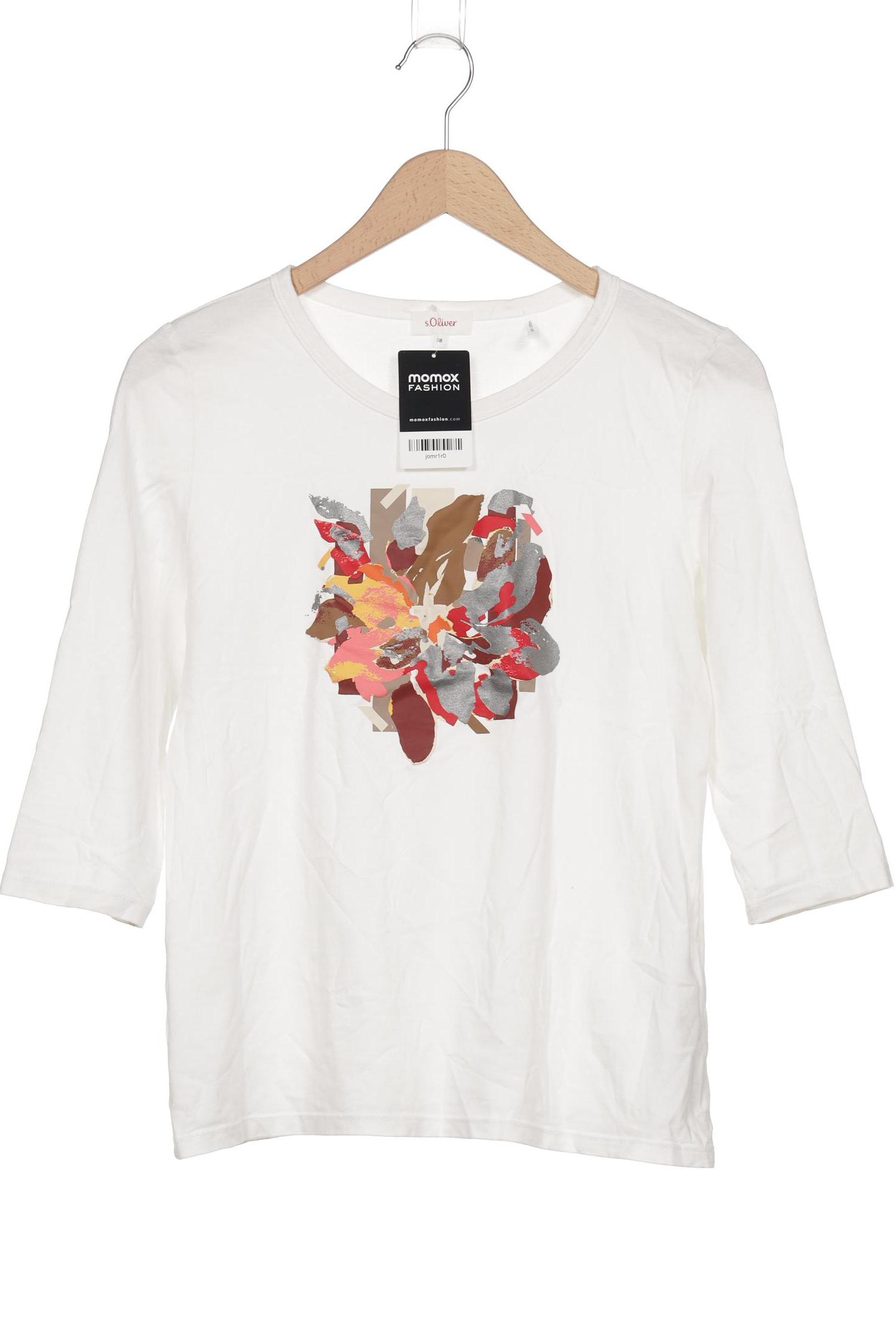 

s.Oliver Damen Langarmshirt, weiß, Gr. 38